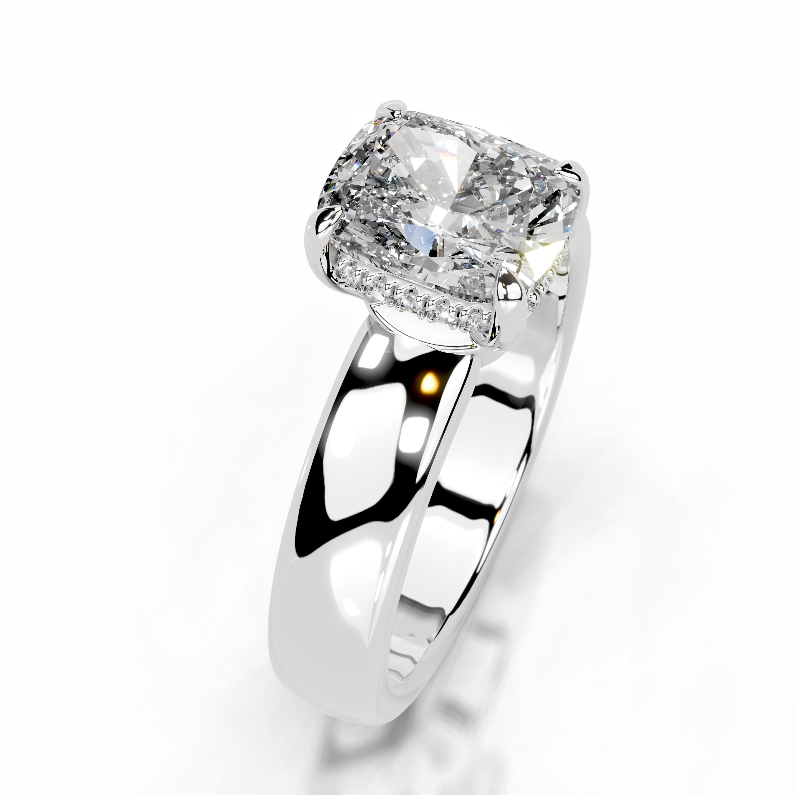 Lux Diamond Engagement Ring Ring - Platinum