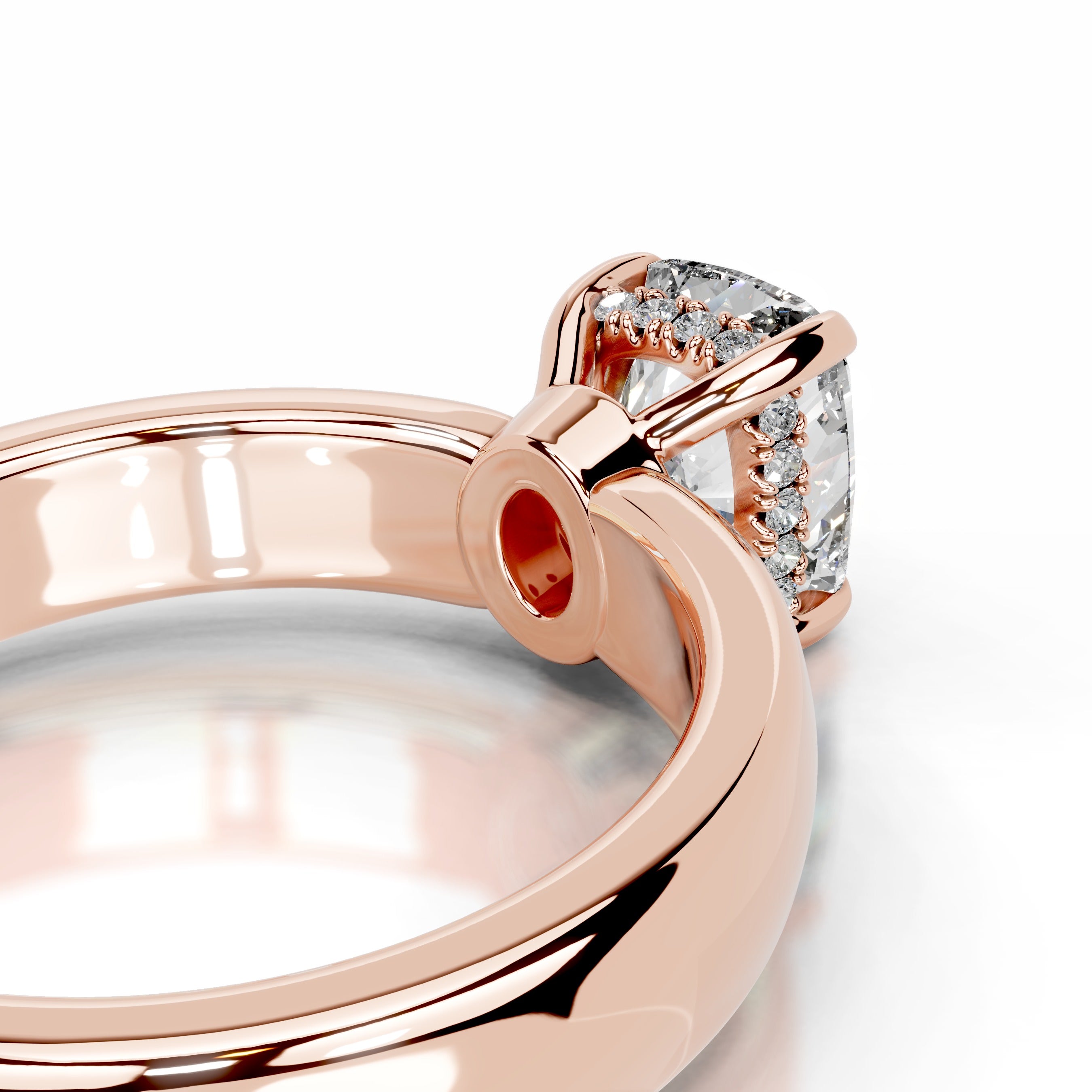 Lux Diamond Engagement Ring Ring - 14K Rose Gold