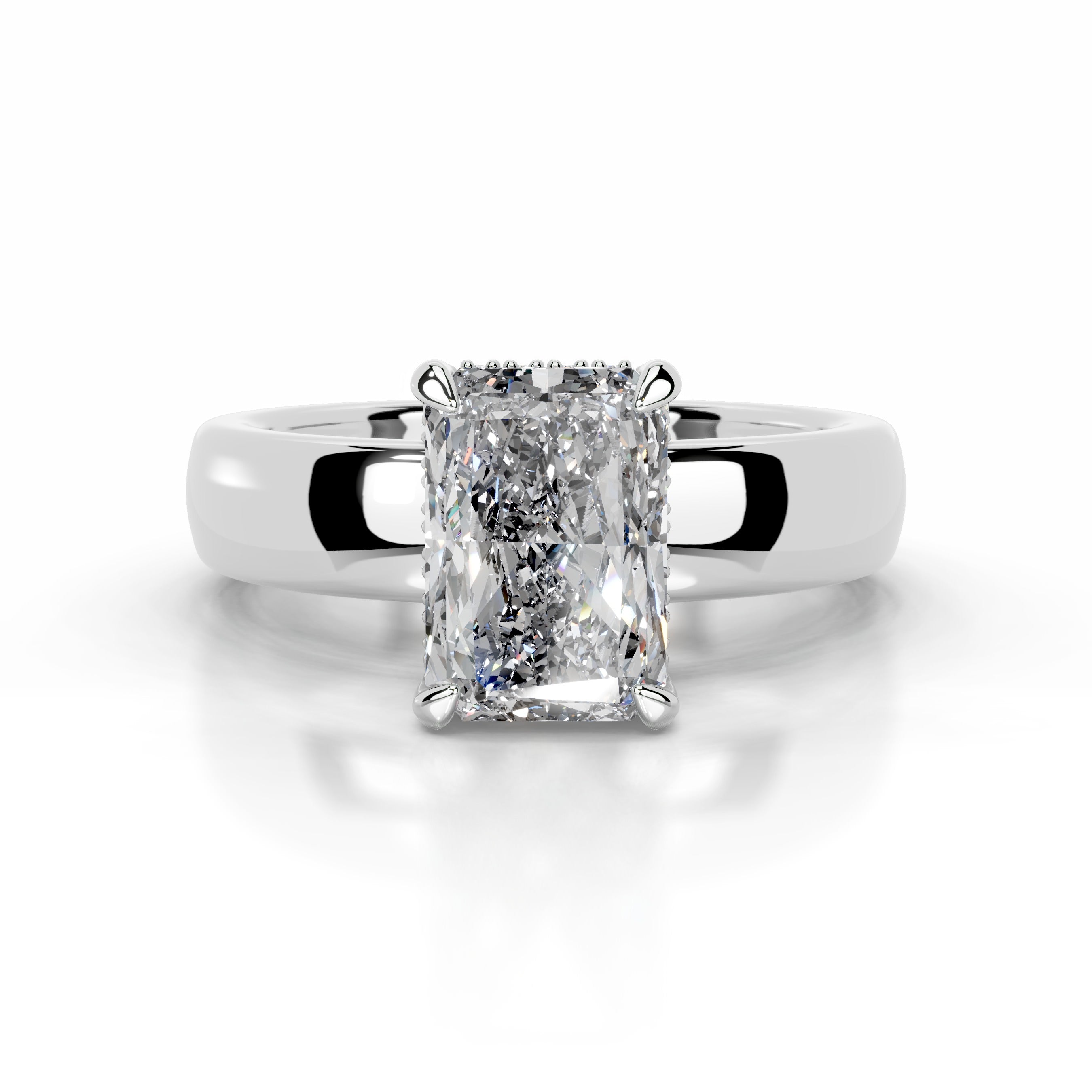 Lux Diamond Engagement Ring - Platinum