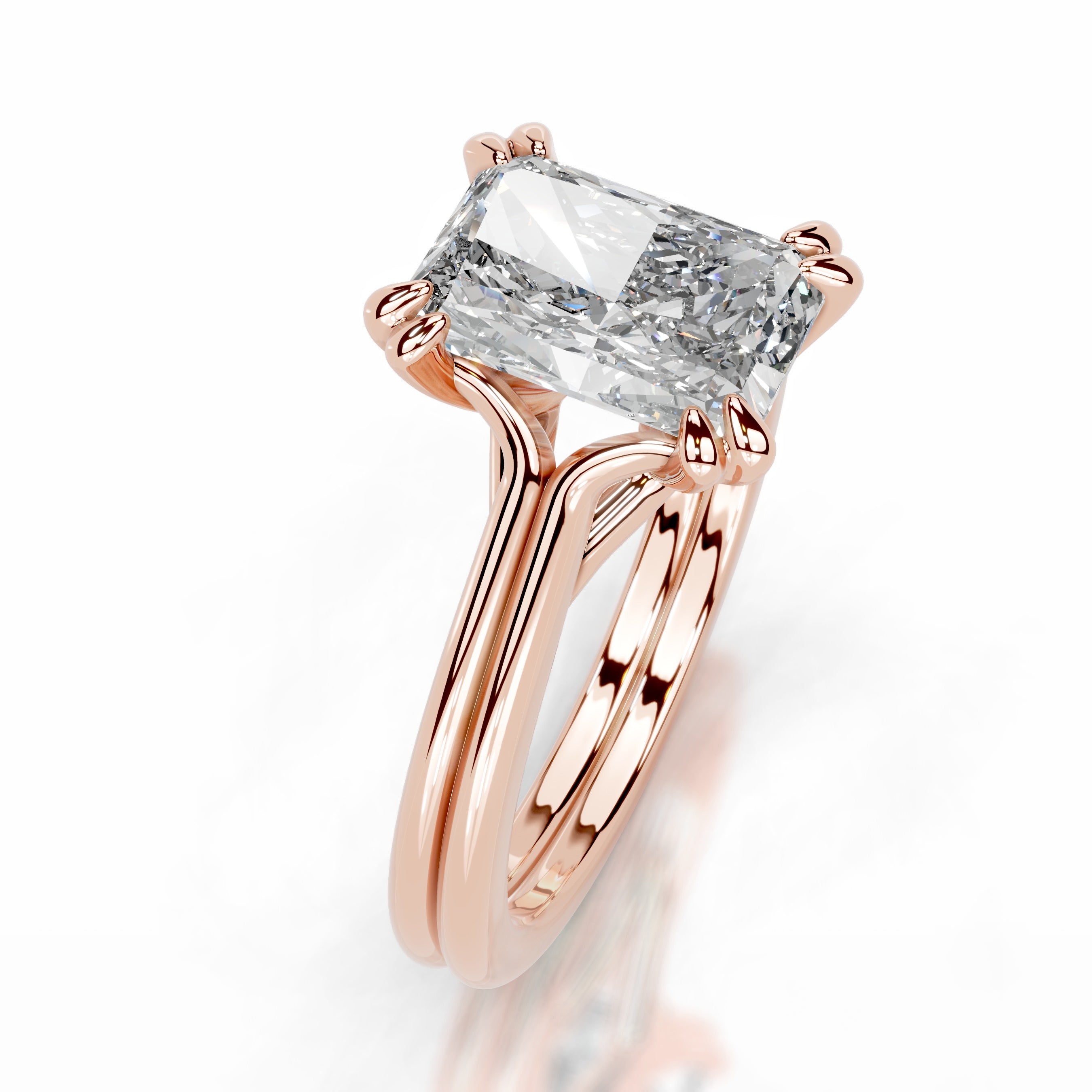 Calliope Diamond Engagement Ring - 14K Rose Gold