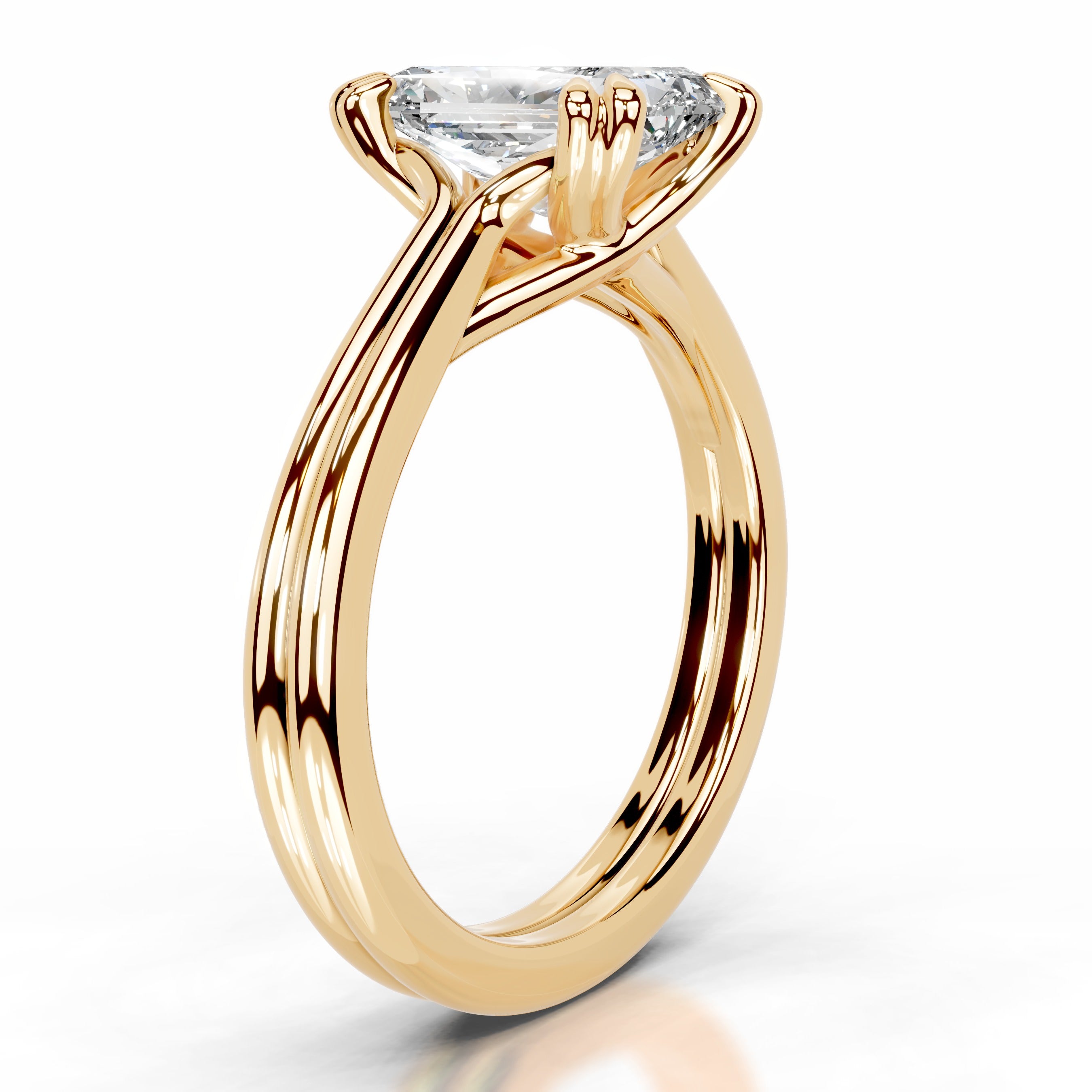 Calliope Diamond Engagement Ring - 18K Yellow Gold