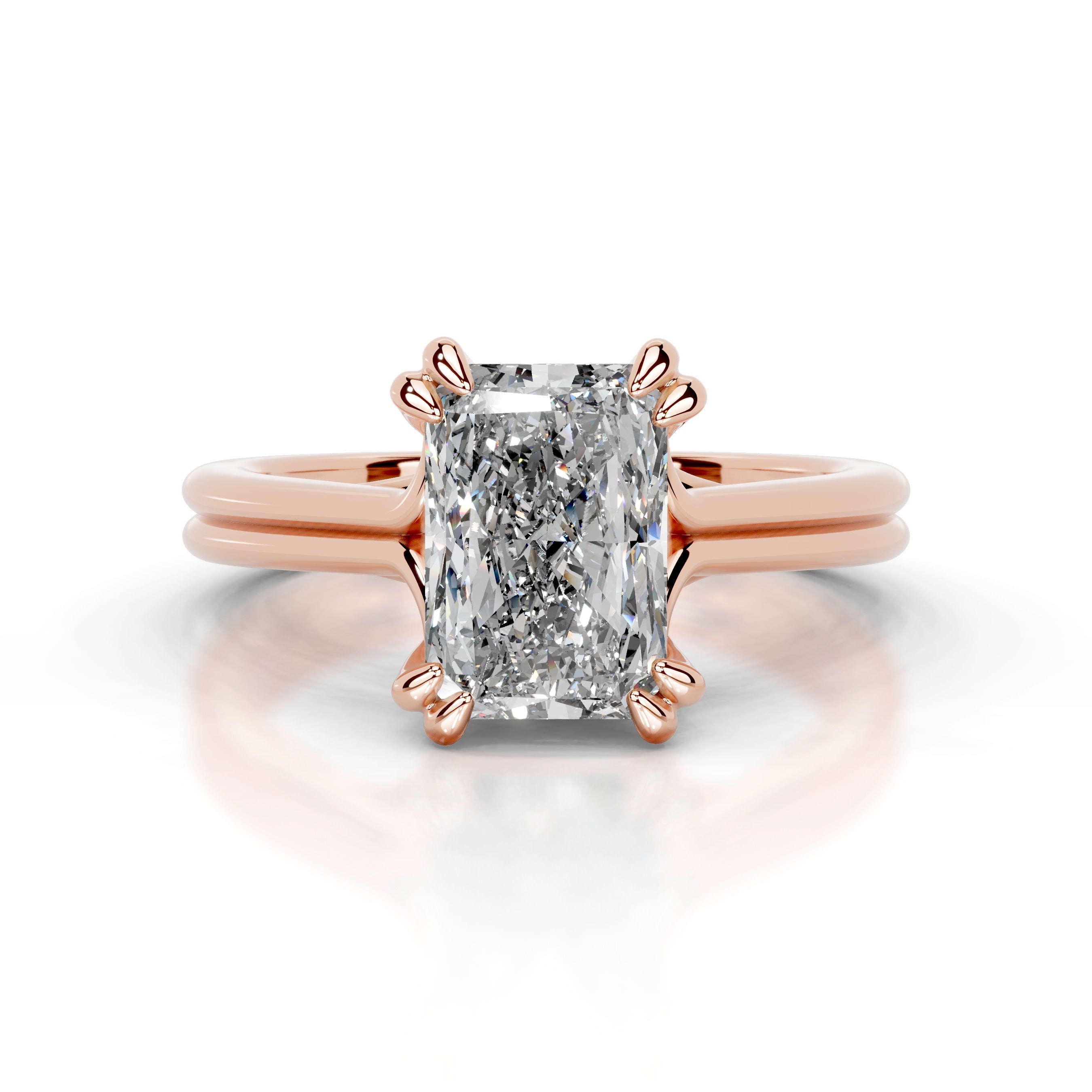 Calliope Diamond Engagement Ring - 14K Rose Gold