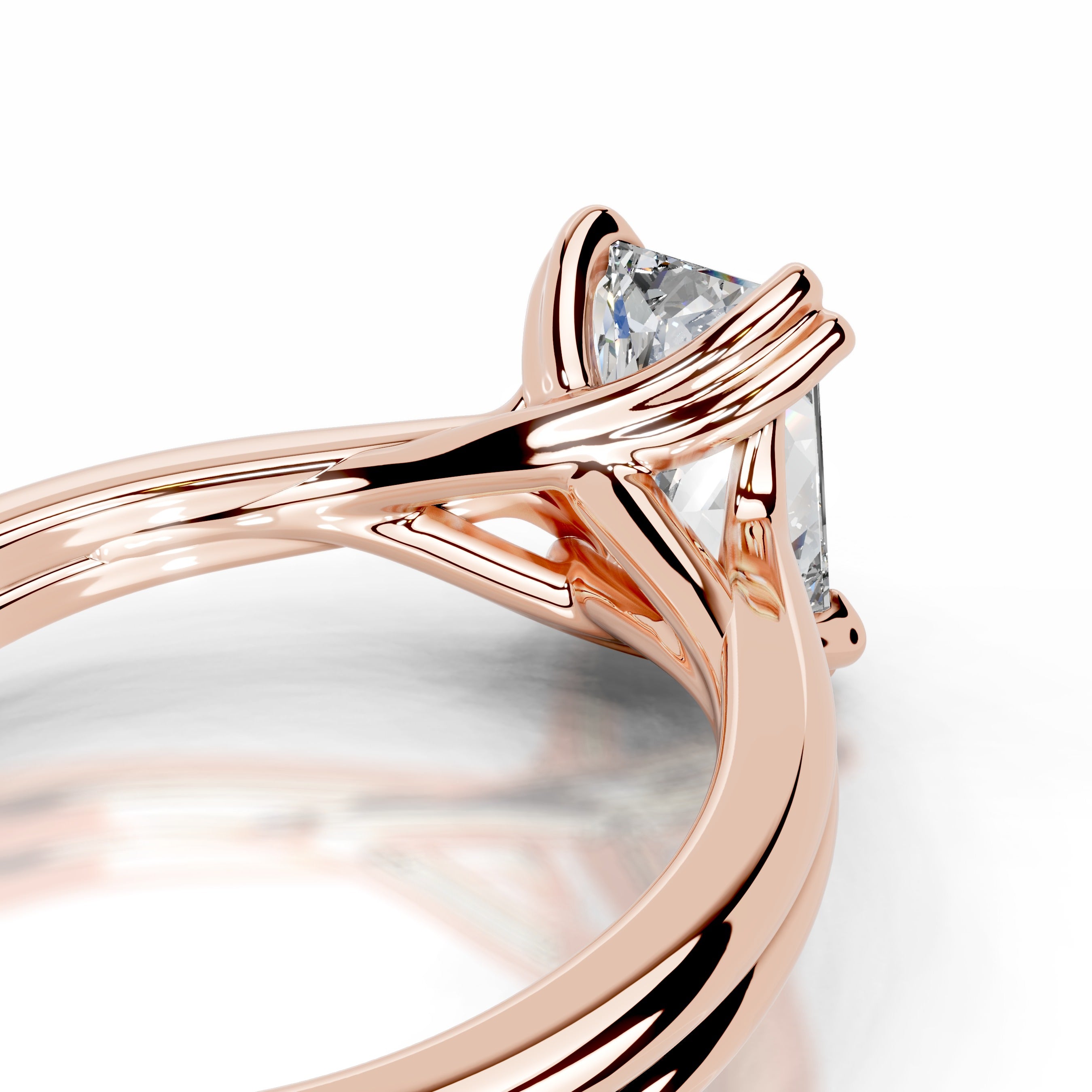 Calliope Diamond Engagement Ring - 14K Rose Gold