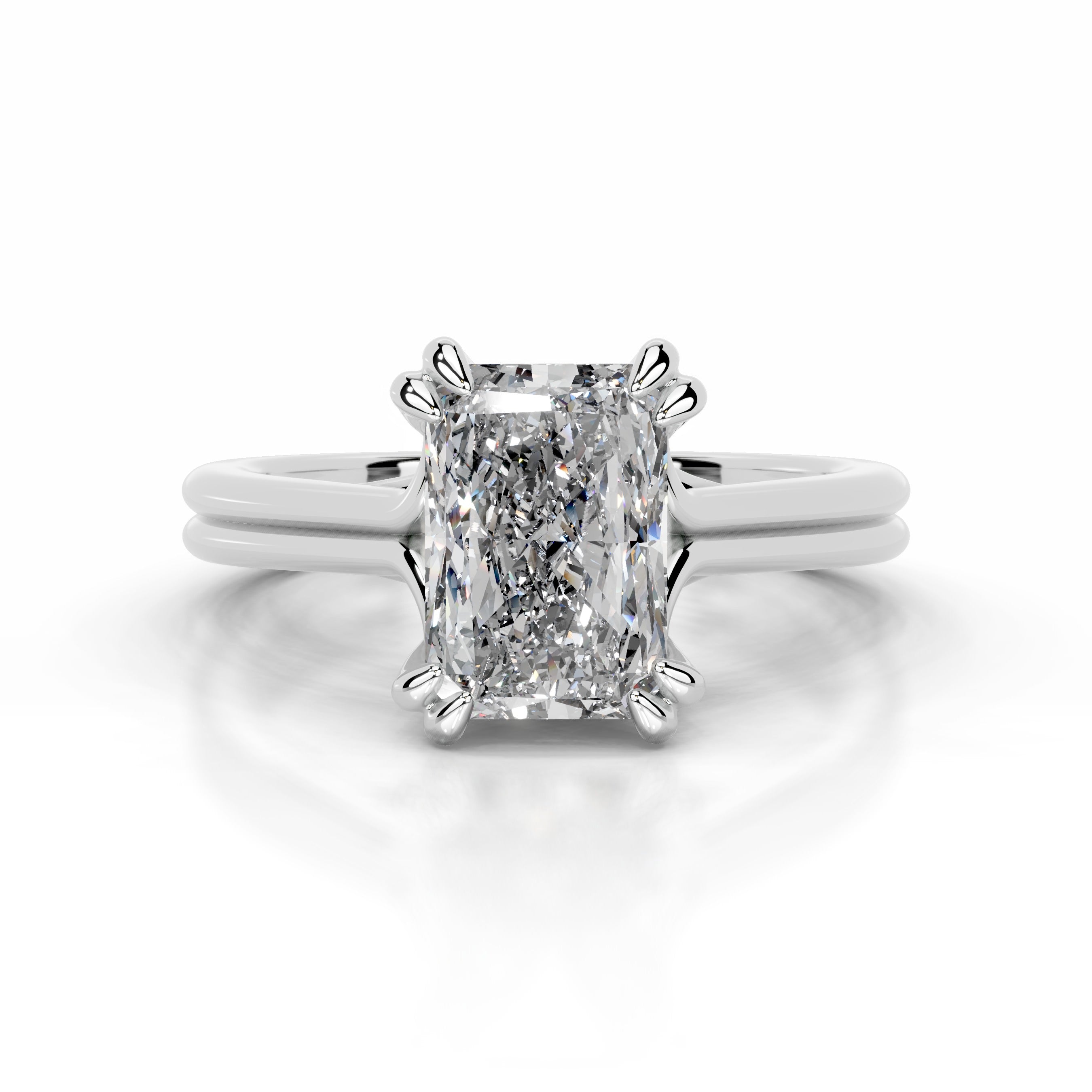 Calliope Diamond Engagement Ring - 14K White Gold