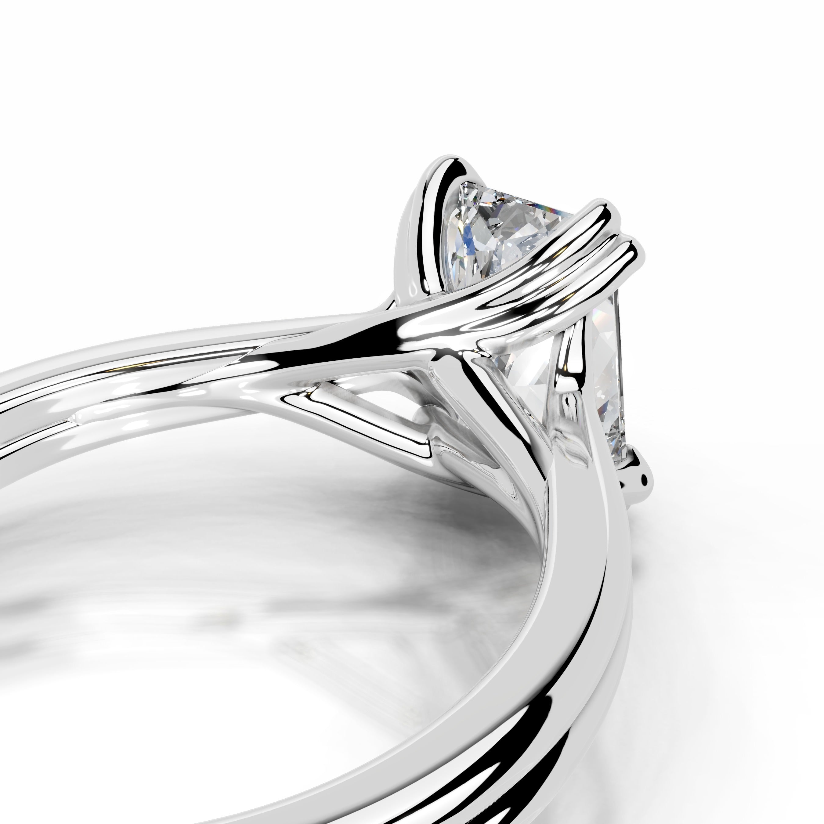 Calliope Diamond Engagement Ring - 14K White Gold