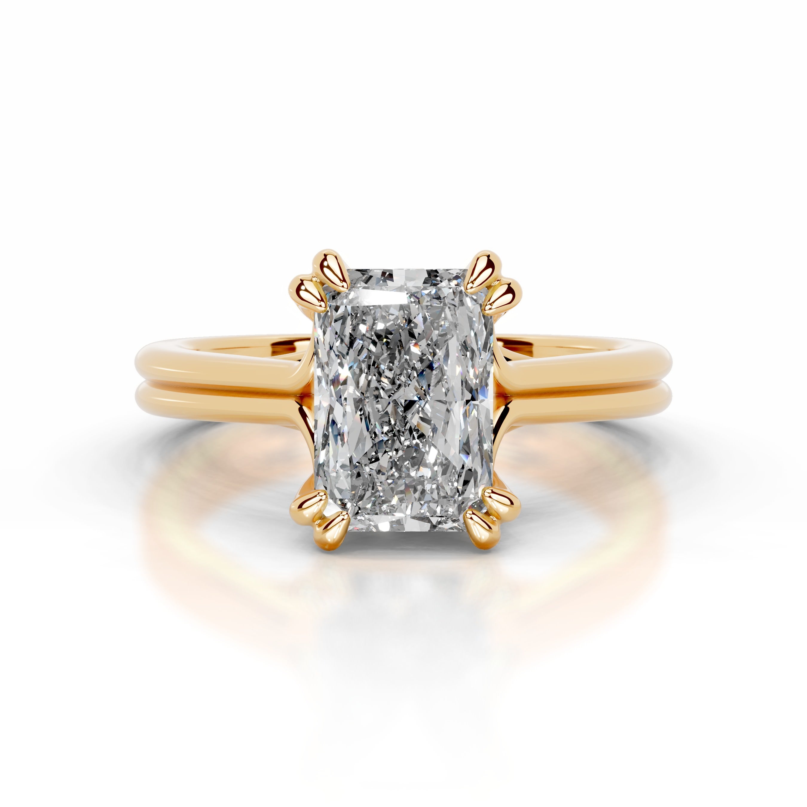 Calliope Diamond Engagement Ring - 18K Yellow Gold