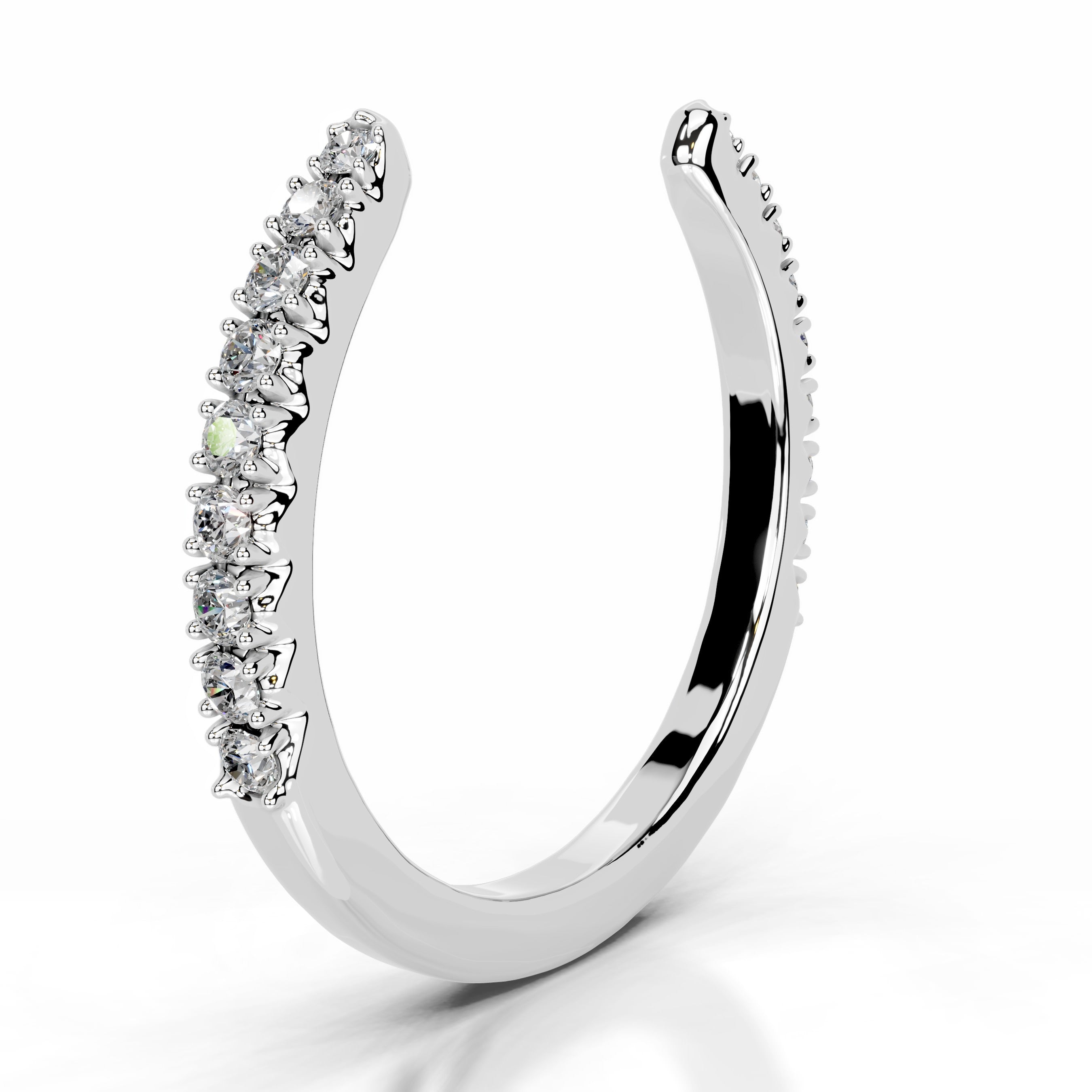 Himari Diamond Wedding band - 14K White Gold