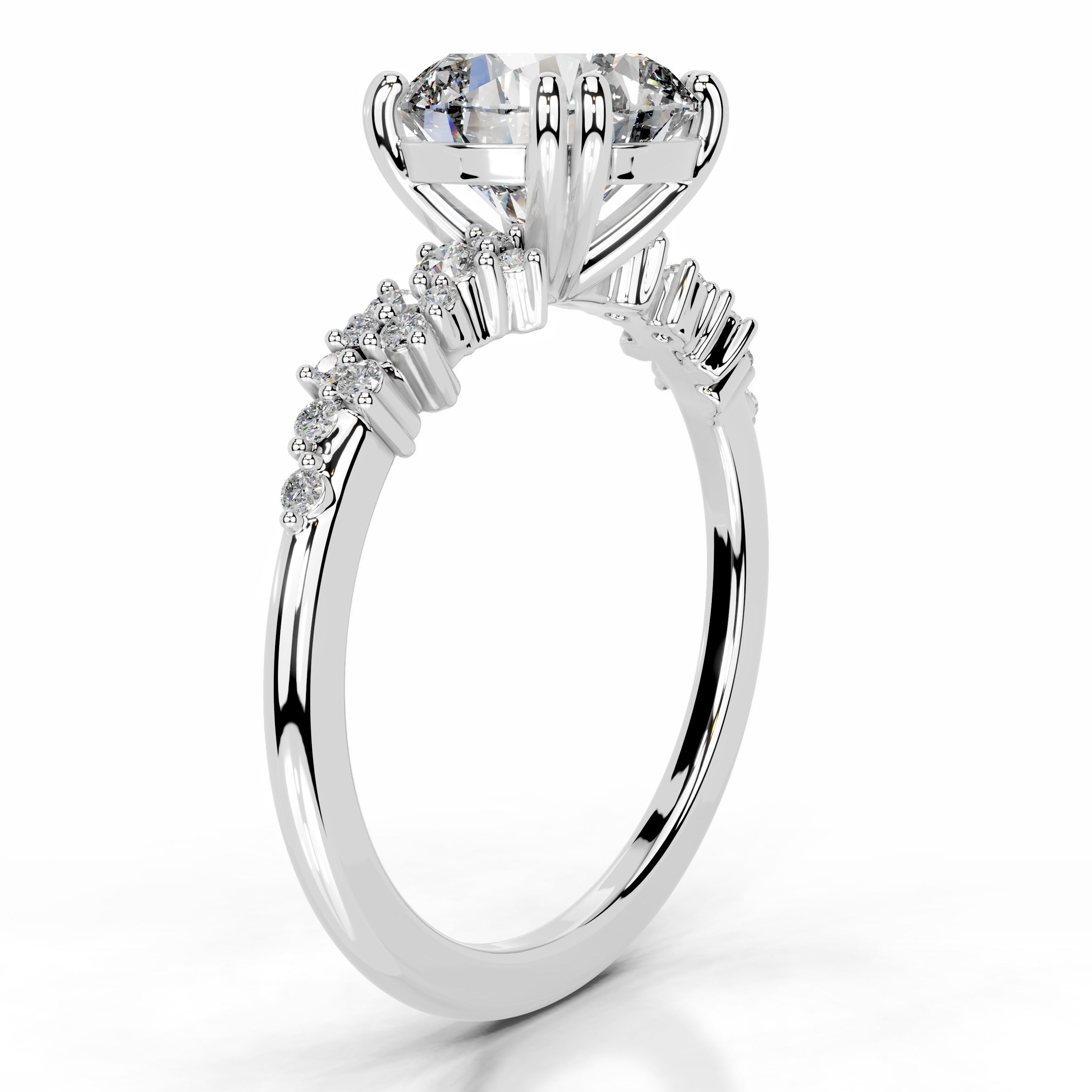 Emaline Diamond Engagement Ring - Platinum