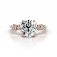 Emaline Diamond Engagement Ring - 14K Rose Gold