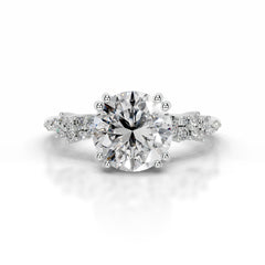 Emaline Diamond Engagement Ring - Platinum
