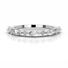 Vienna Diamond Wedding band - Platinum