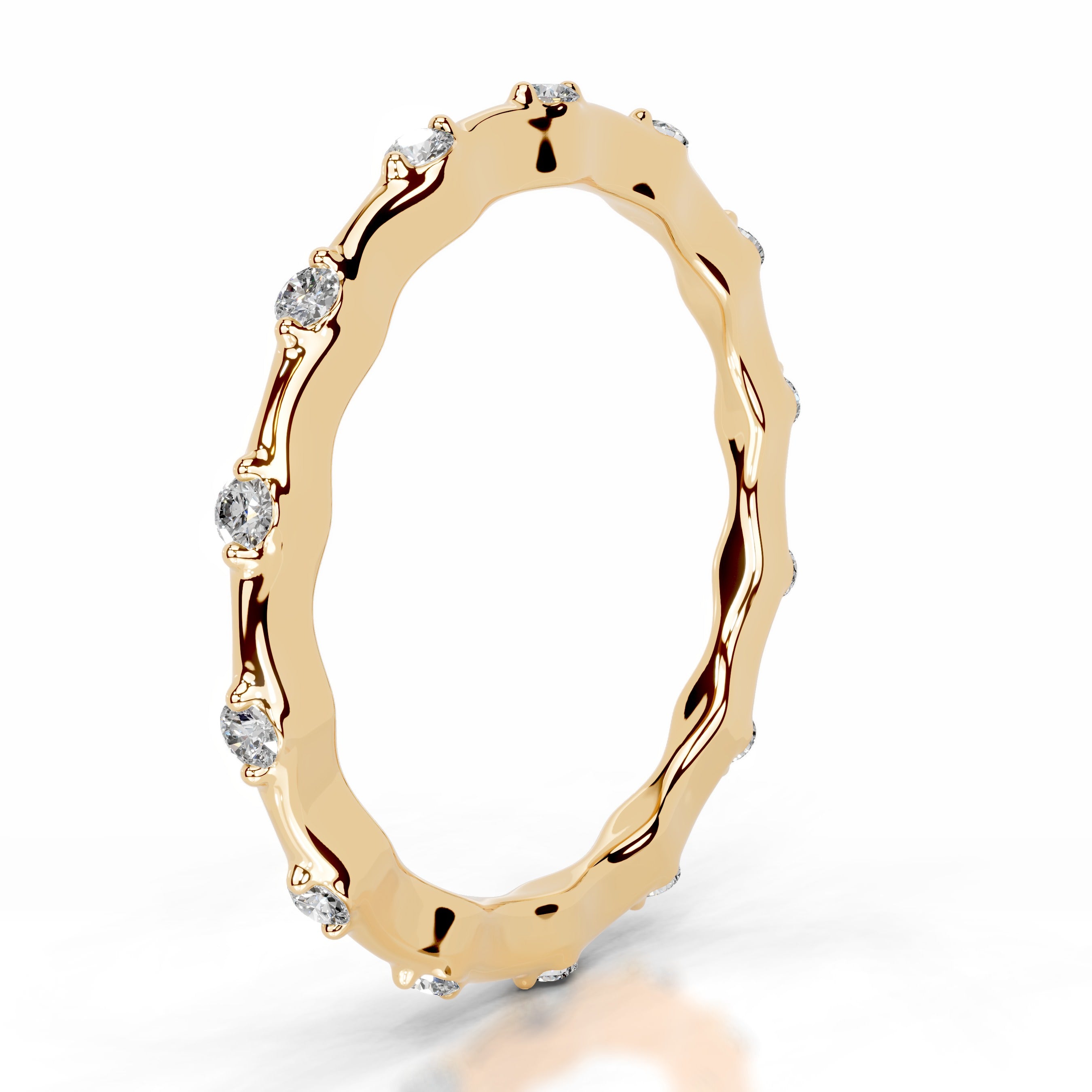 McKay Diamond Wedding band - 18K Yellow Gold