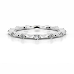 McKay Diamond Wedding band - 14K White Gold