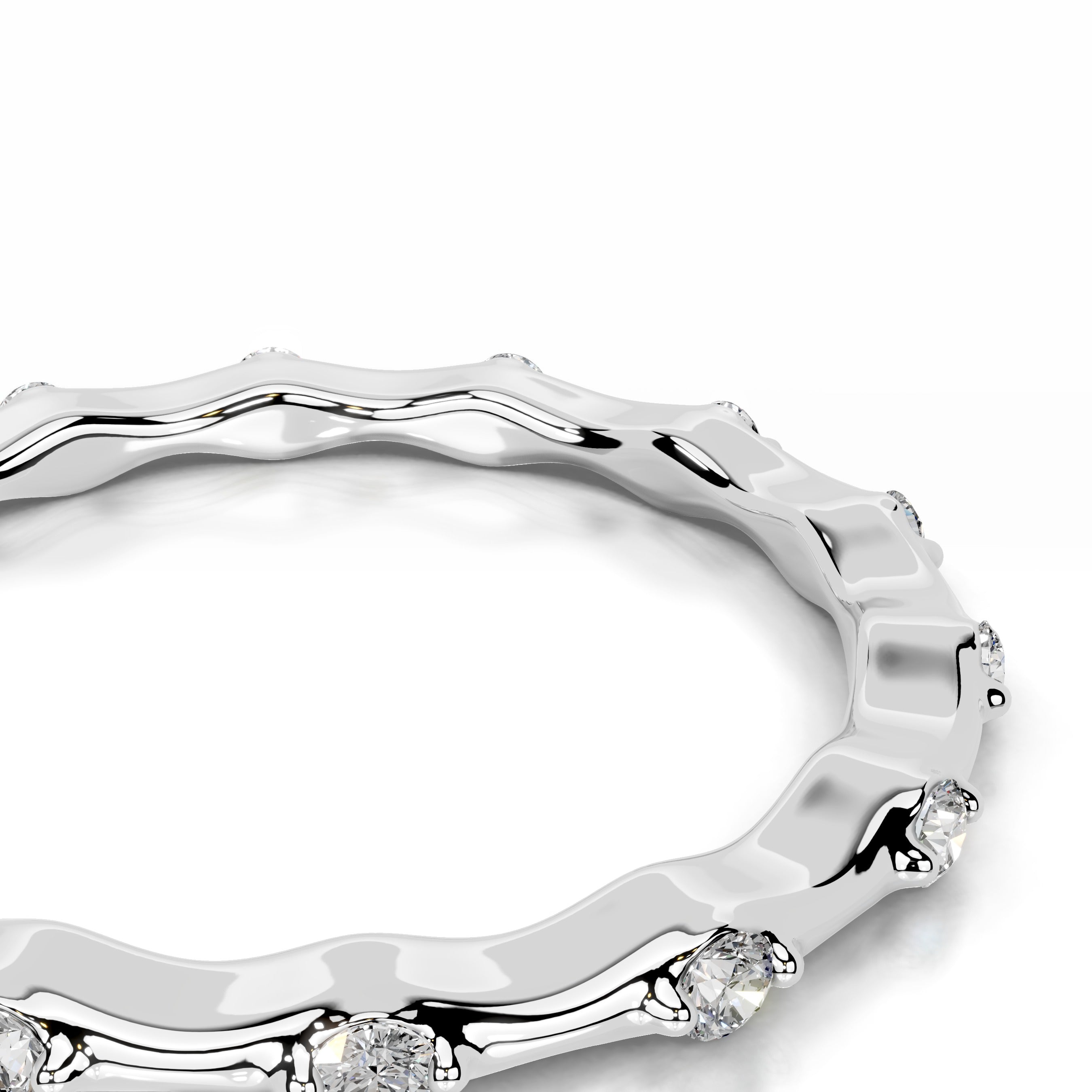 McKay Diamond Wedding band - 14K White Gold