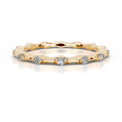 McKay Diamond Wedding band - 18K Yellow Gold