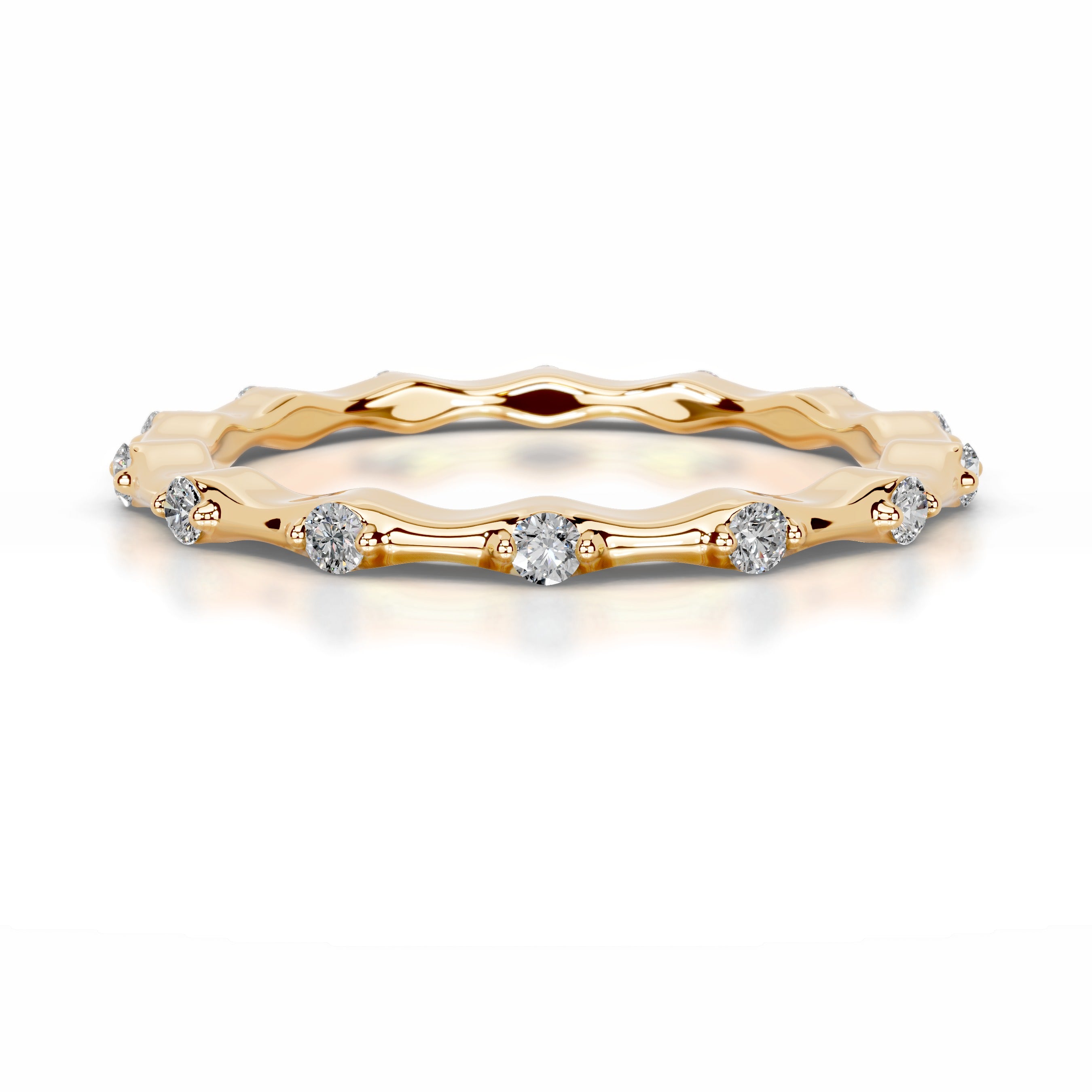 McKay Diamond Wedding band - 18K Yellow Gold