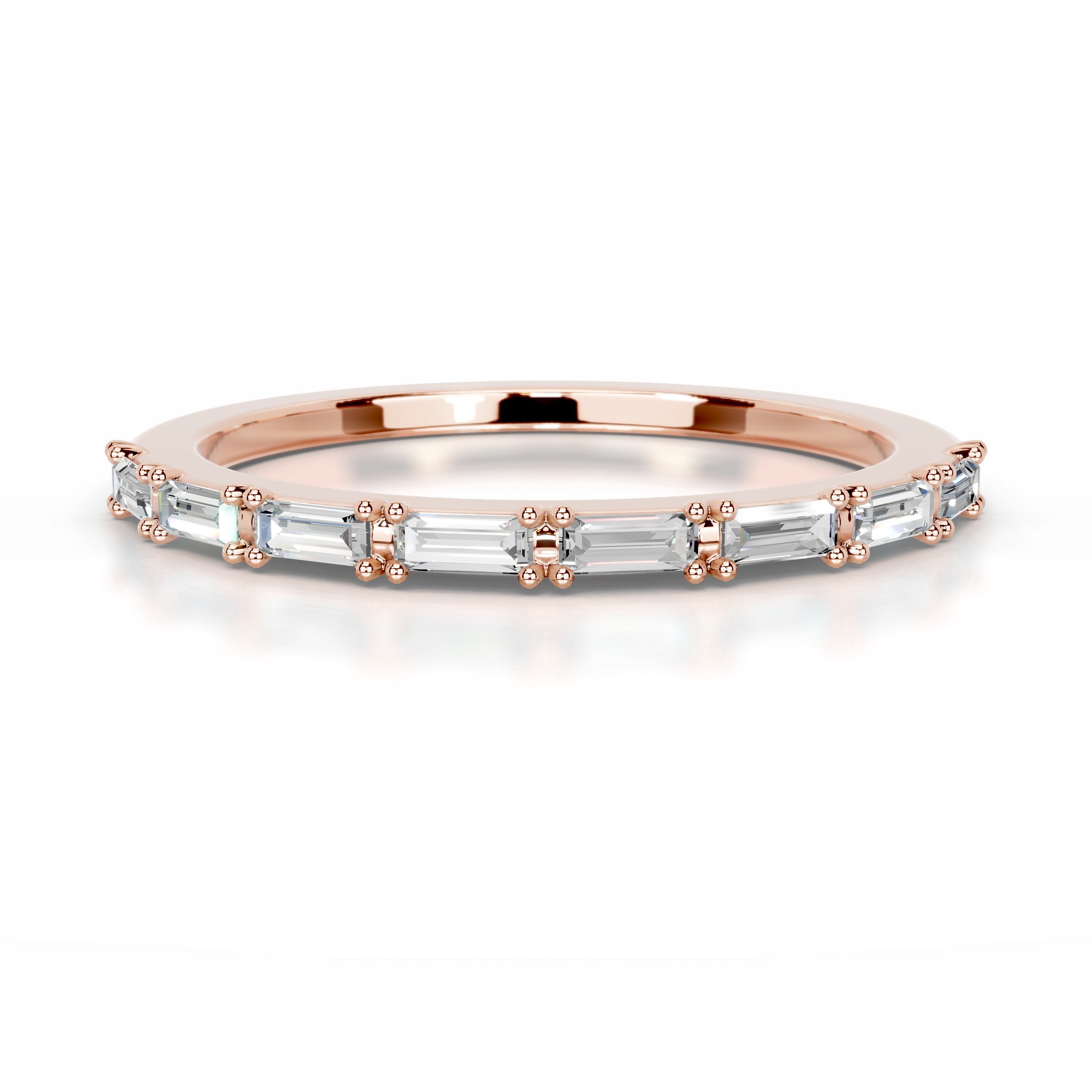 Irie Diamond Wedding band - 14K Rose Gold