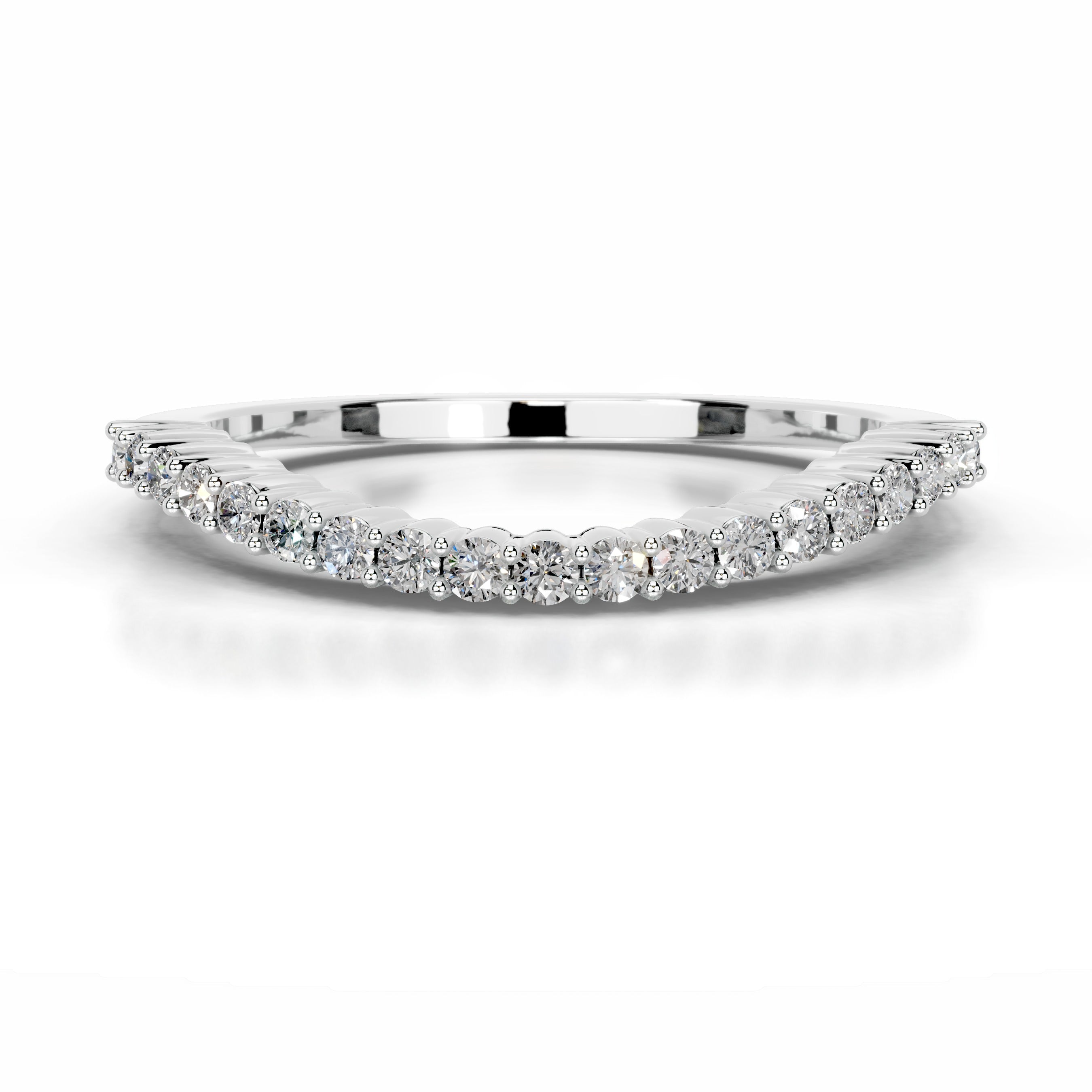 Rowan Diamond Wedding band - 14K White Gold