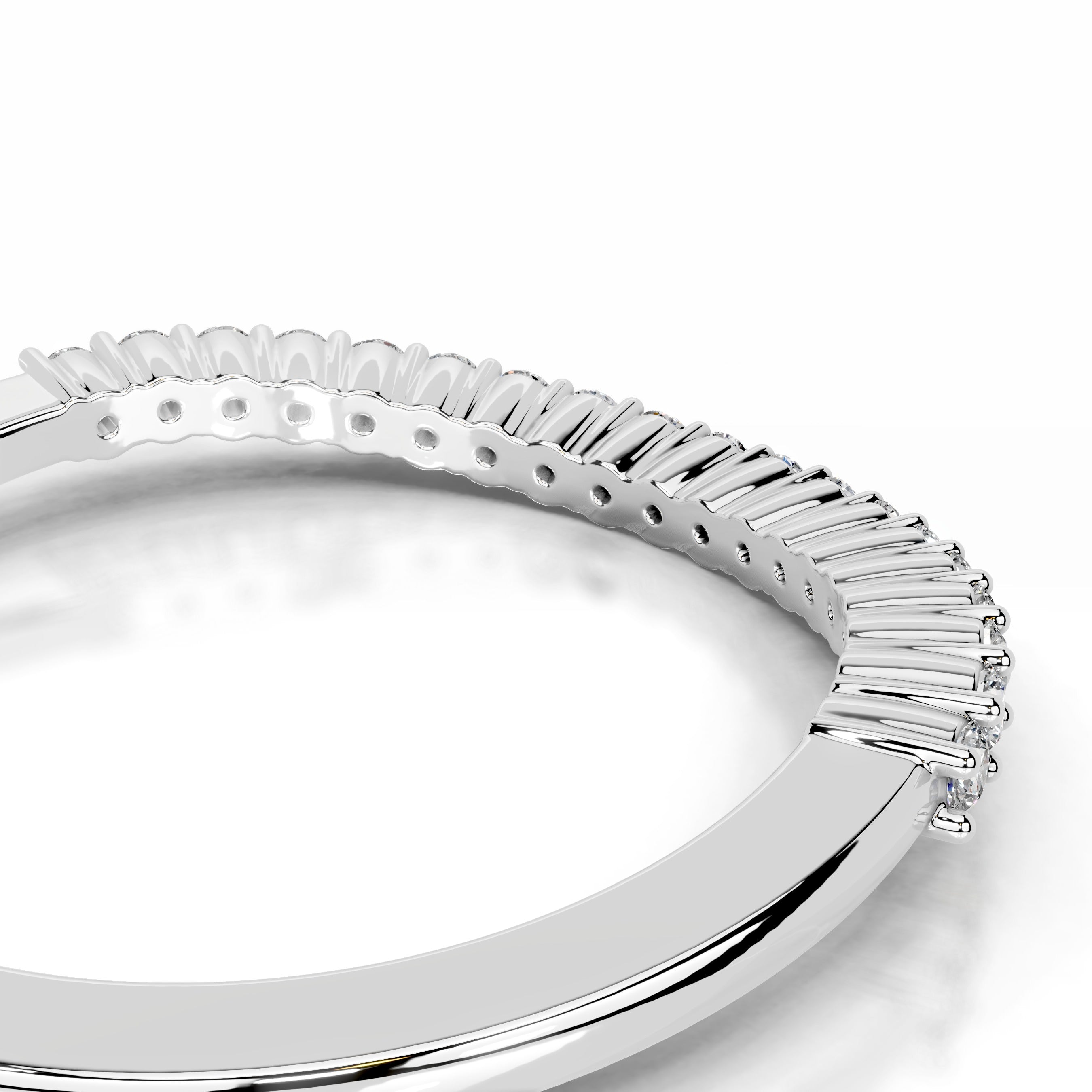 Rowan Diamond Wedding band - 14K White Gold