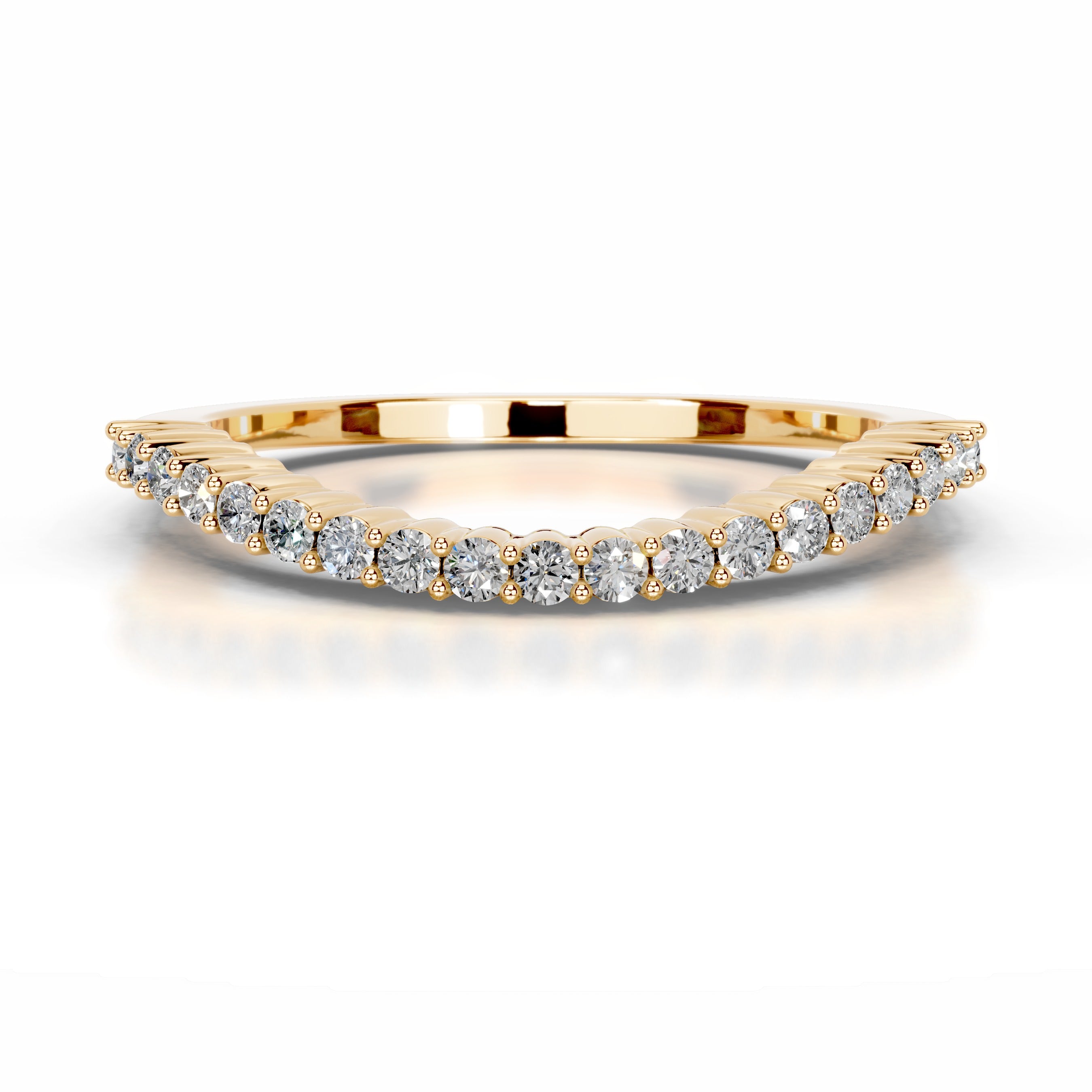 Rowan Diamond Wedding band - 18K Yellow Gold