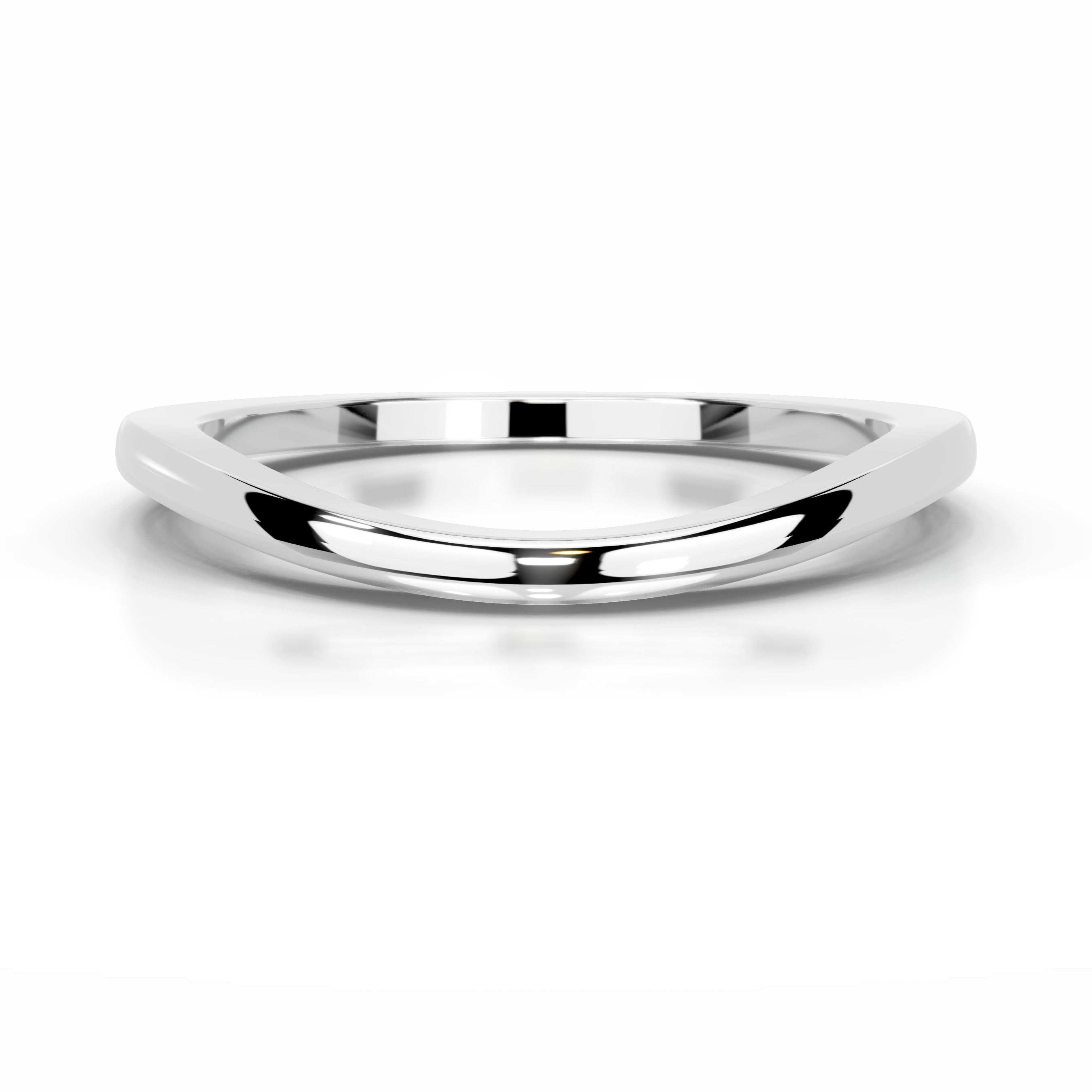 Winnie Diamond Wedding band - 14K White Gold