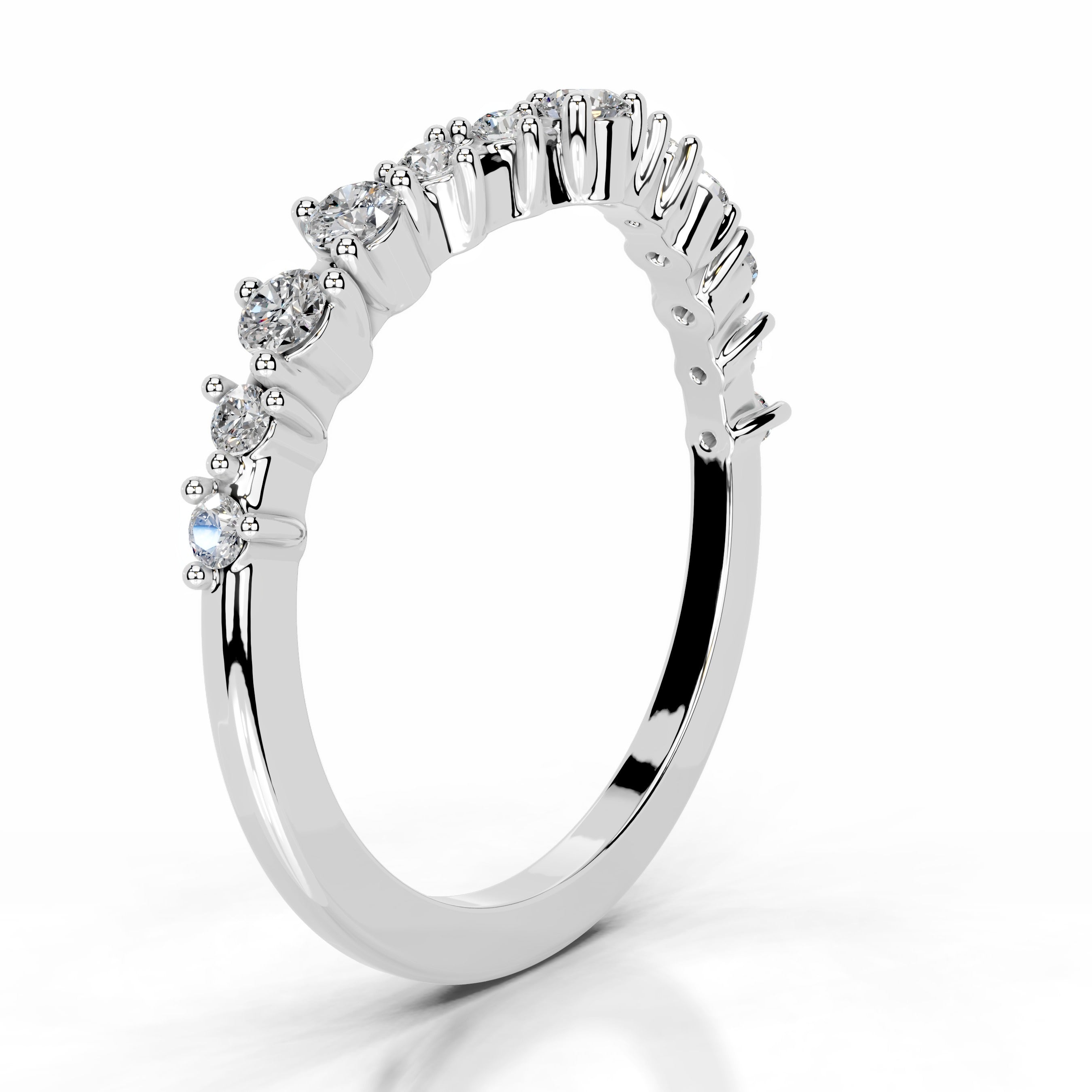 Millicent Diamond Wedding band - 14K White Gold