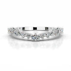 Millicent Diamond Wedding band - 18K White Gold