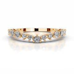 Millicent Diamond Wedding band - 18K Yellow Gold