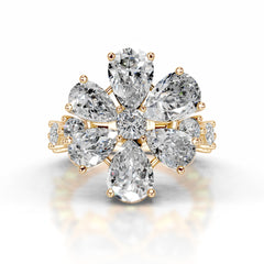 Nova Diamond Engagement Ring - 18K Yellow Gold