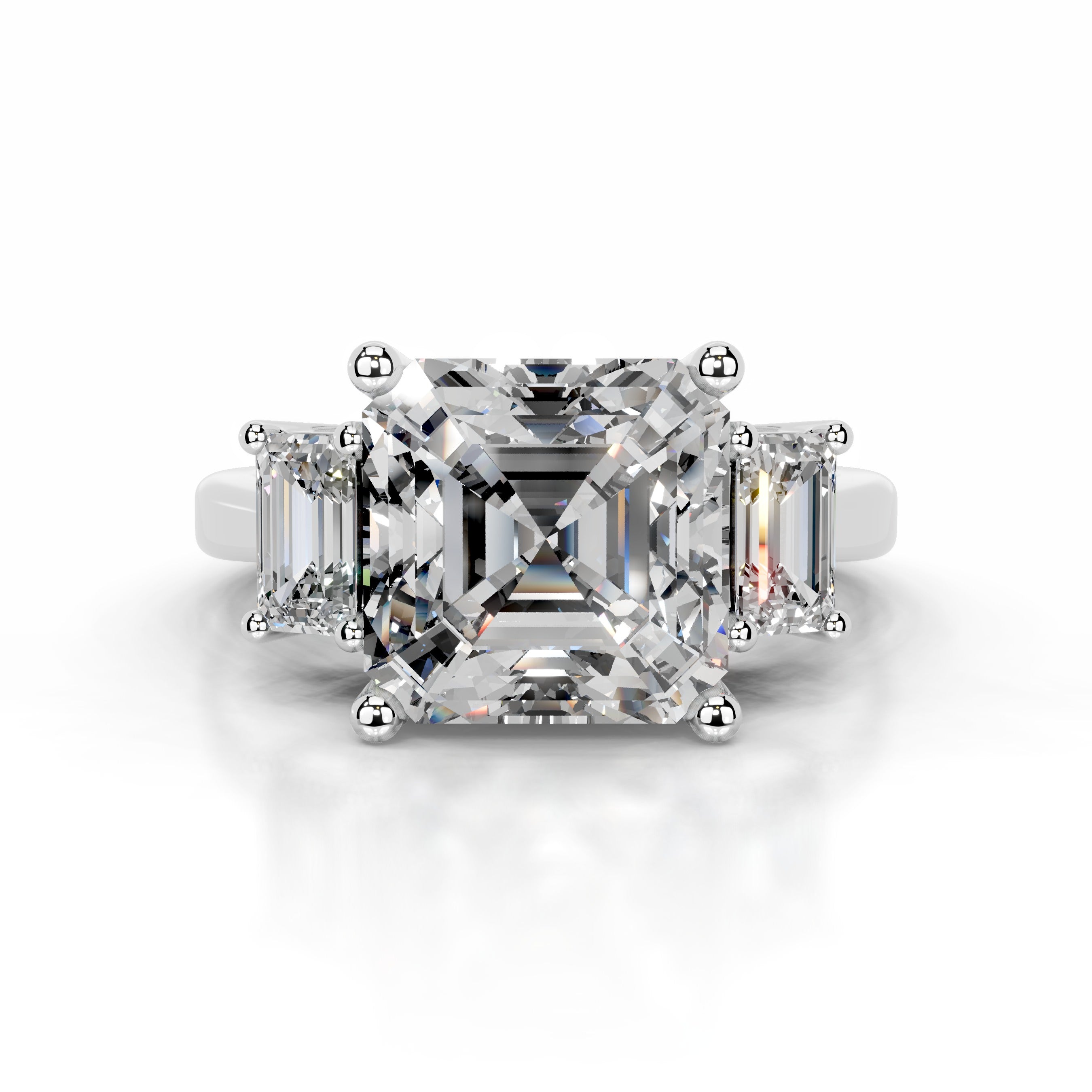 Gyeong Diamond Engagement Ring - Platinum