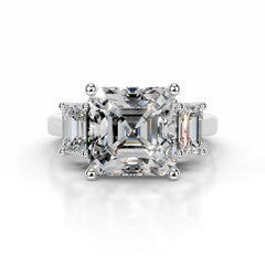 Gyeong Diamond Engagement Ring - 18K White Gold