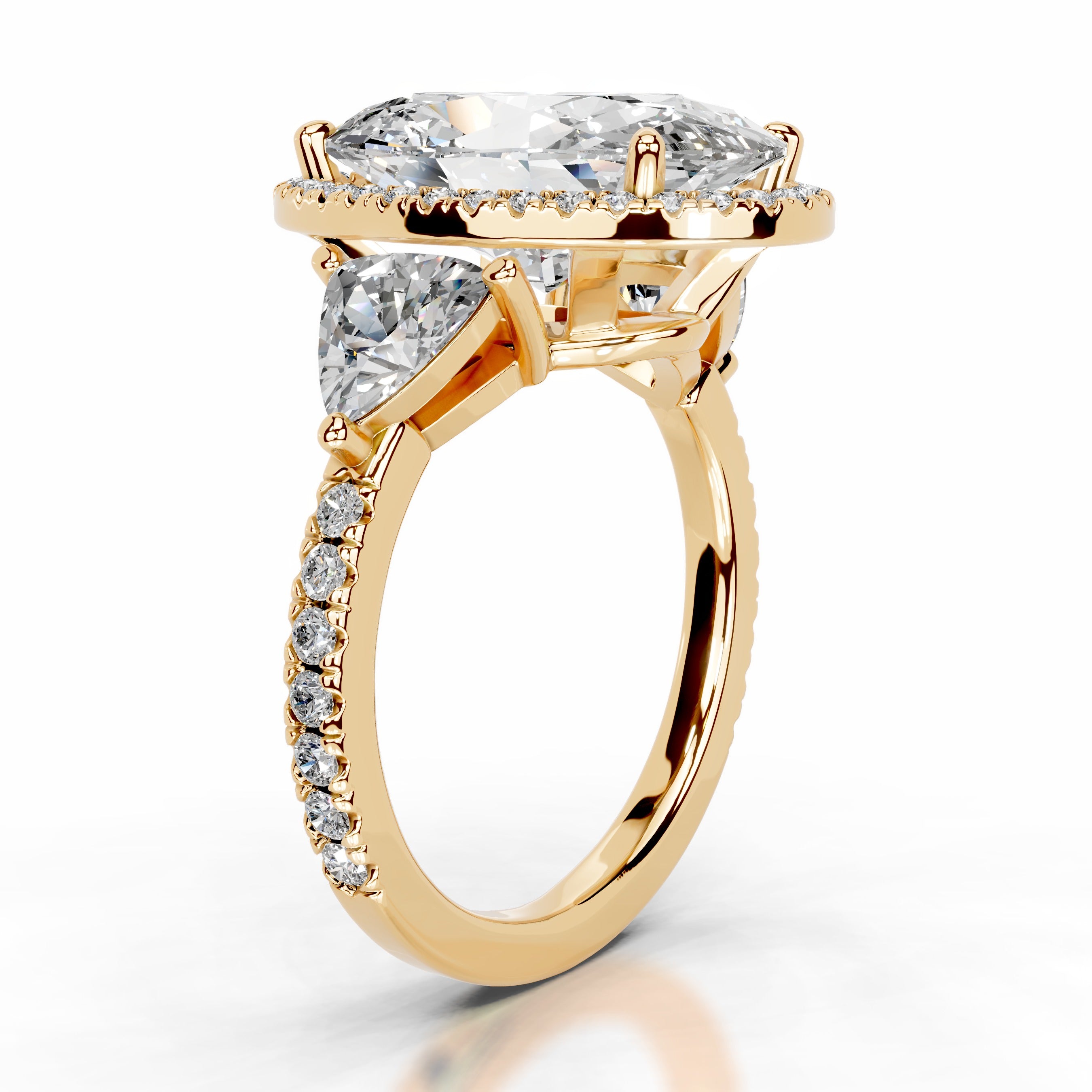 SuJin Diamond Engagement Ring - 18K Yellow Gold
