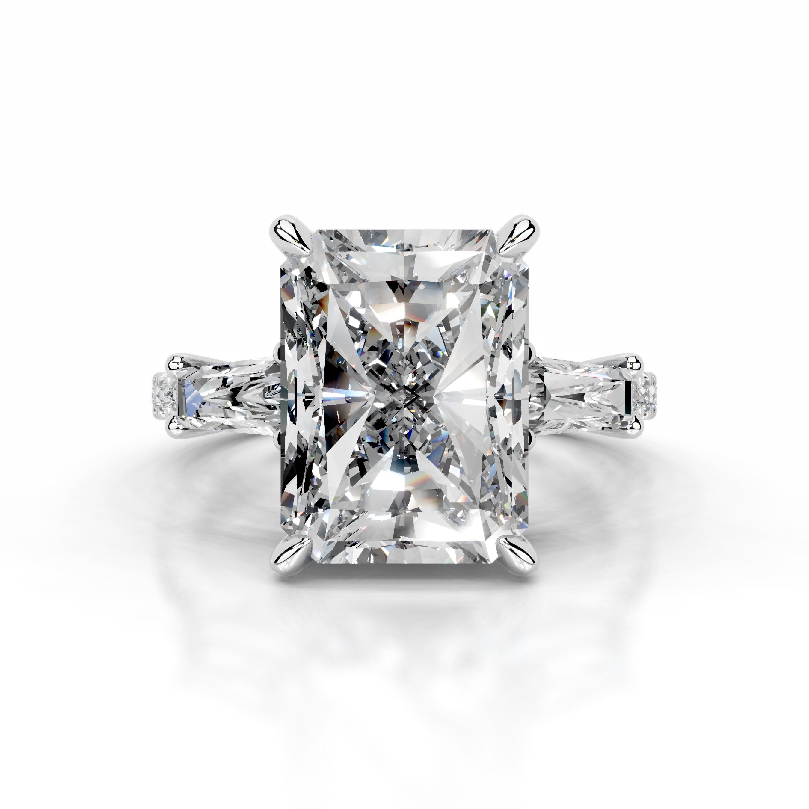 Mun Diamond Engagement Ring - Platinum