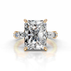 Mun Diamond Engagement Ring - 18K Yellow Gold