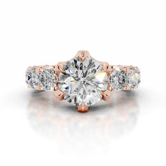 Woong Diamond Engagement Ring - 14K Rose Gold