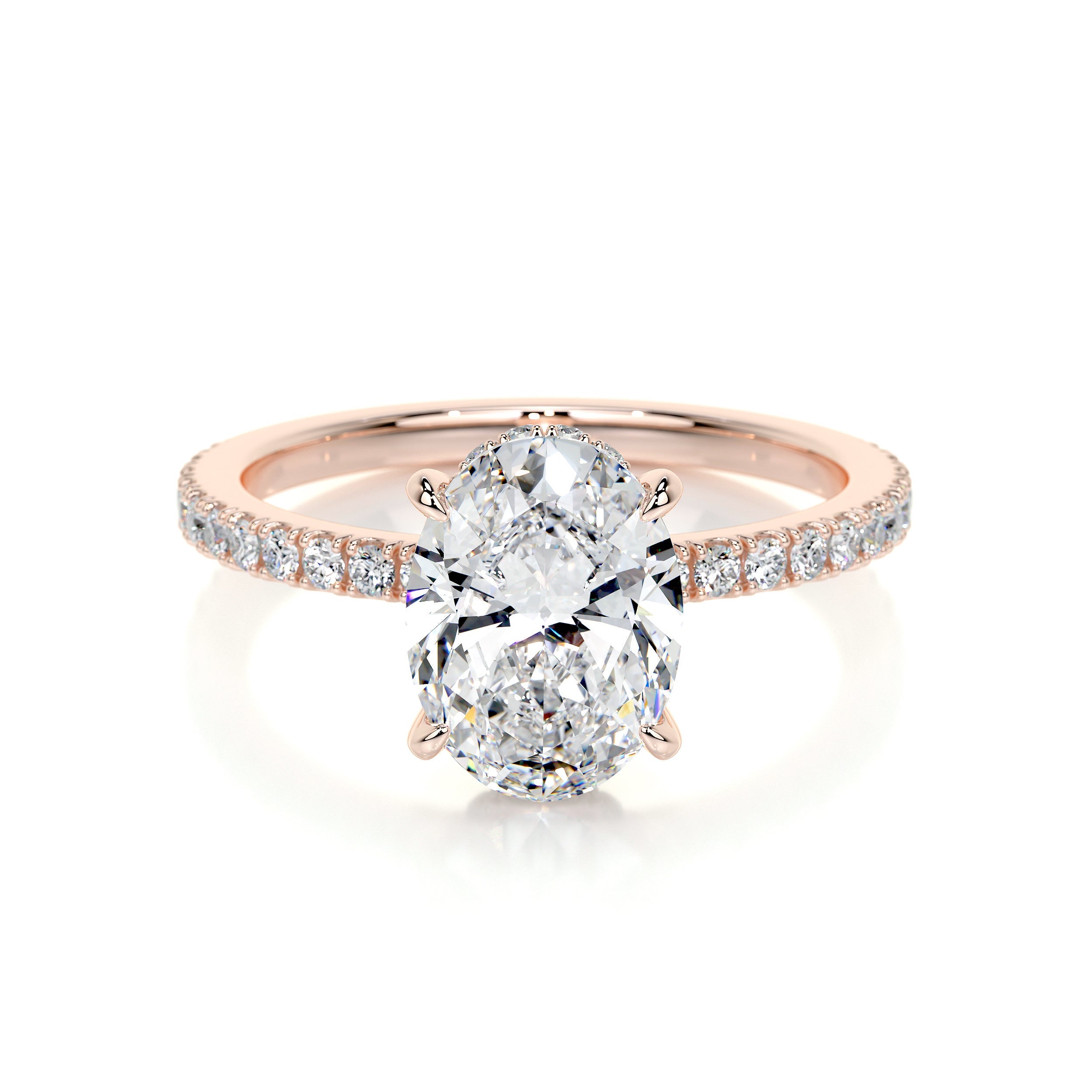 Lucy Lab Grown Diamond Ring -14K Rose Gold (RTS)