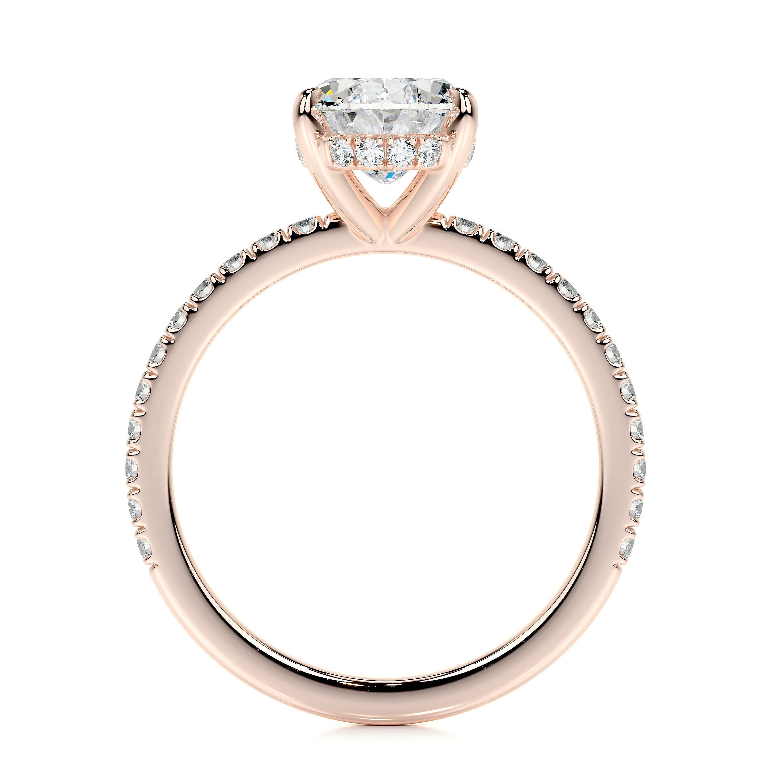 Lucy Lab Grown Diamond Ring -14K Rose Gold (RTS)