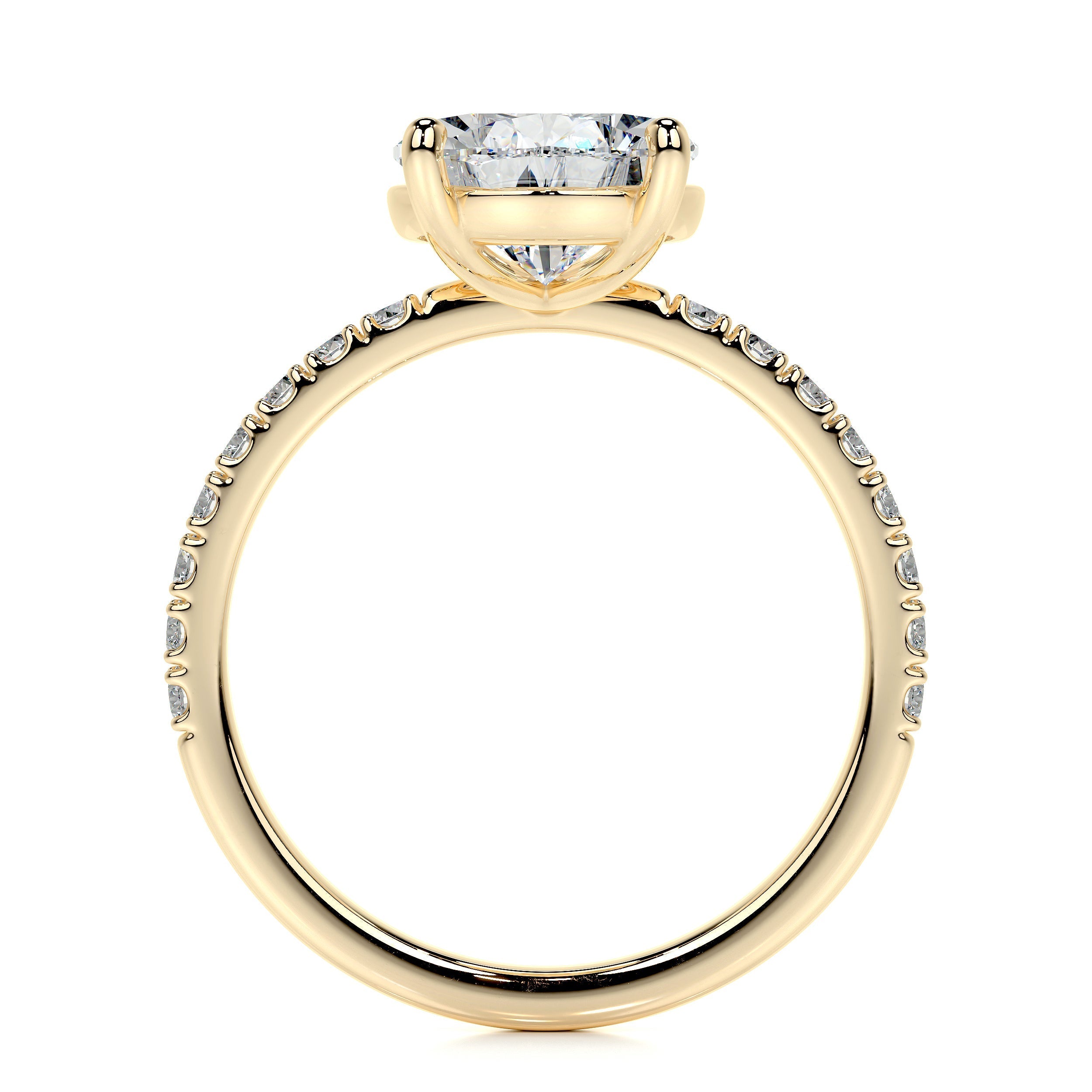 Jenny Lab Grown Diamond Ring   (5.5 Carat) -18K Yellow Gold
