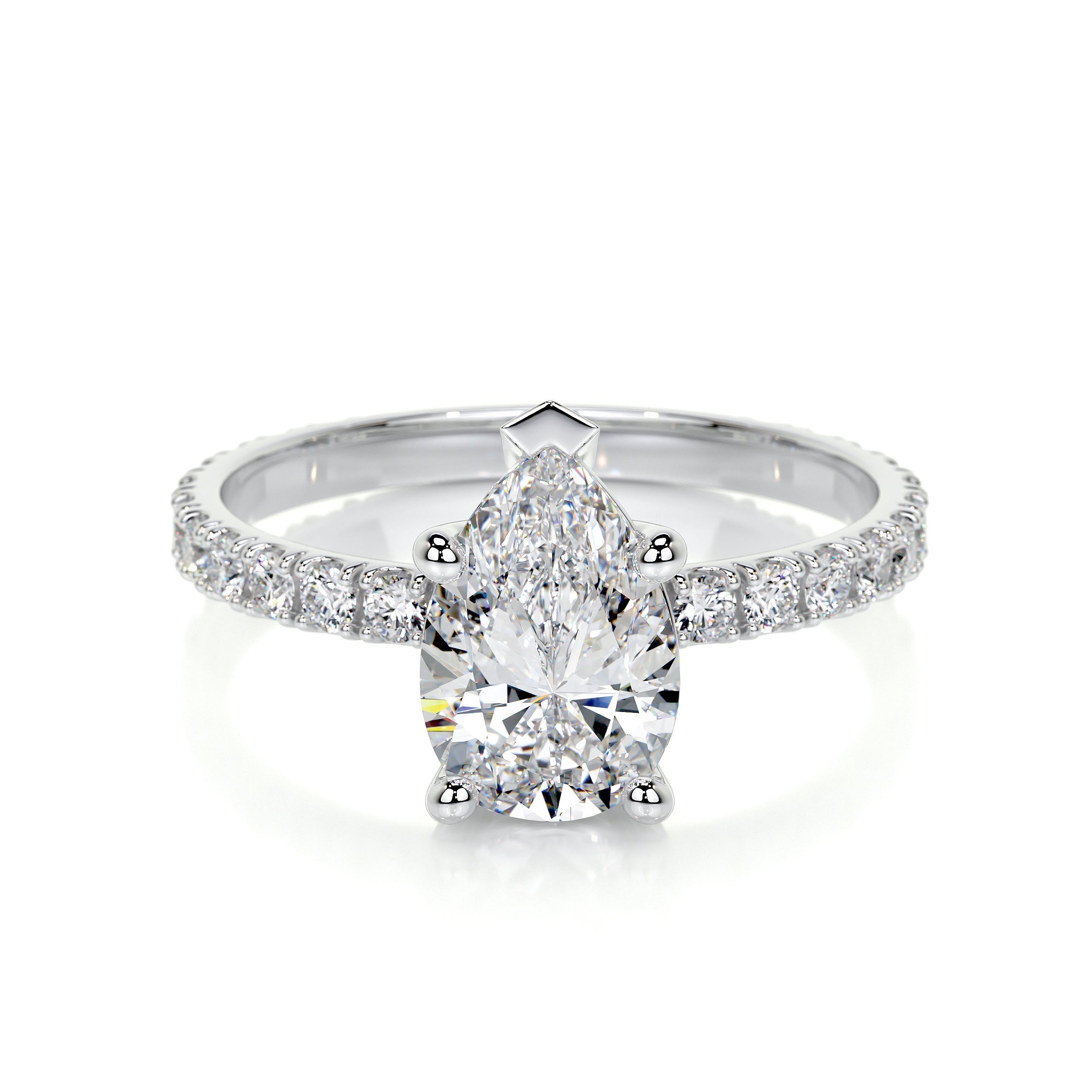 Hailey Lab Grown Diamond Ring   (2 Carat) -Platinum