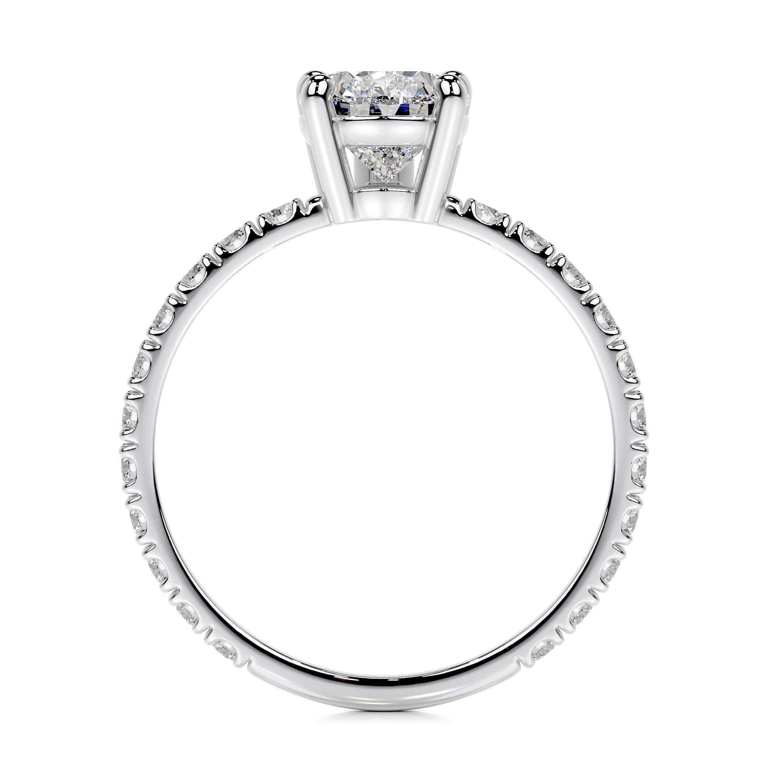 Hailey Lab Grown Diamond Ring   (2 Carat) -Platinum