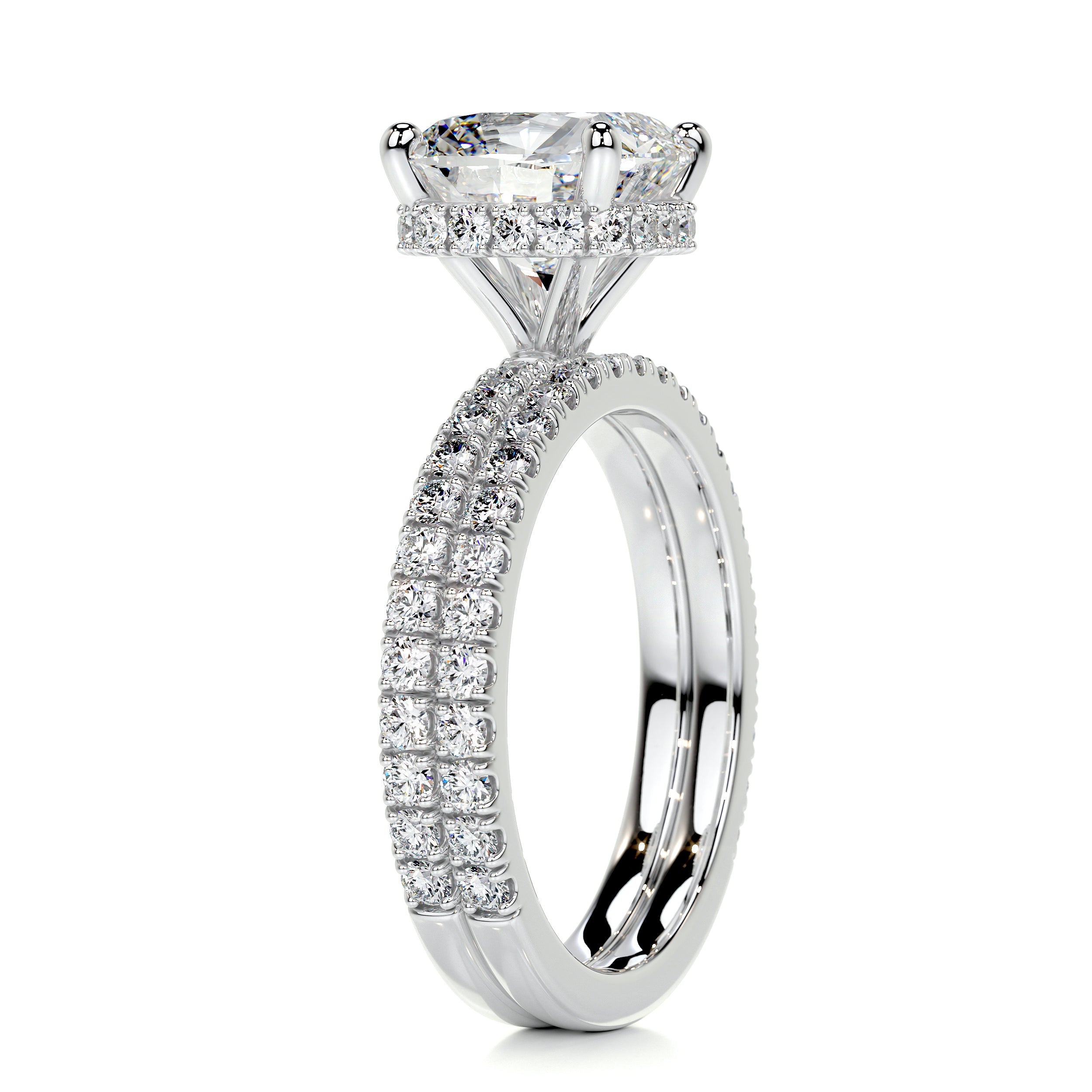 Madeline Diamond Bridal Set -14K White Gold (RTS)