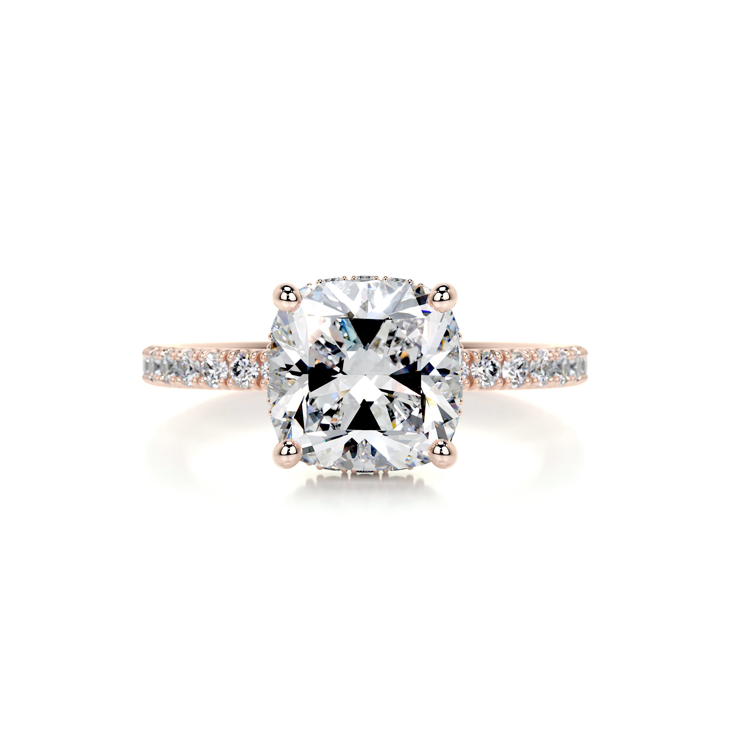 Madeline Diamond Engagement Ring -14K Rose Gold - Main Stone 1.5 Carat