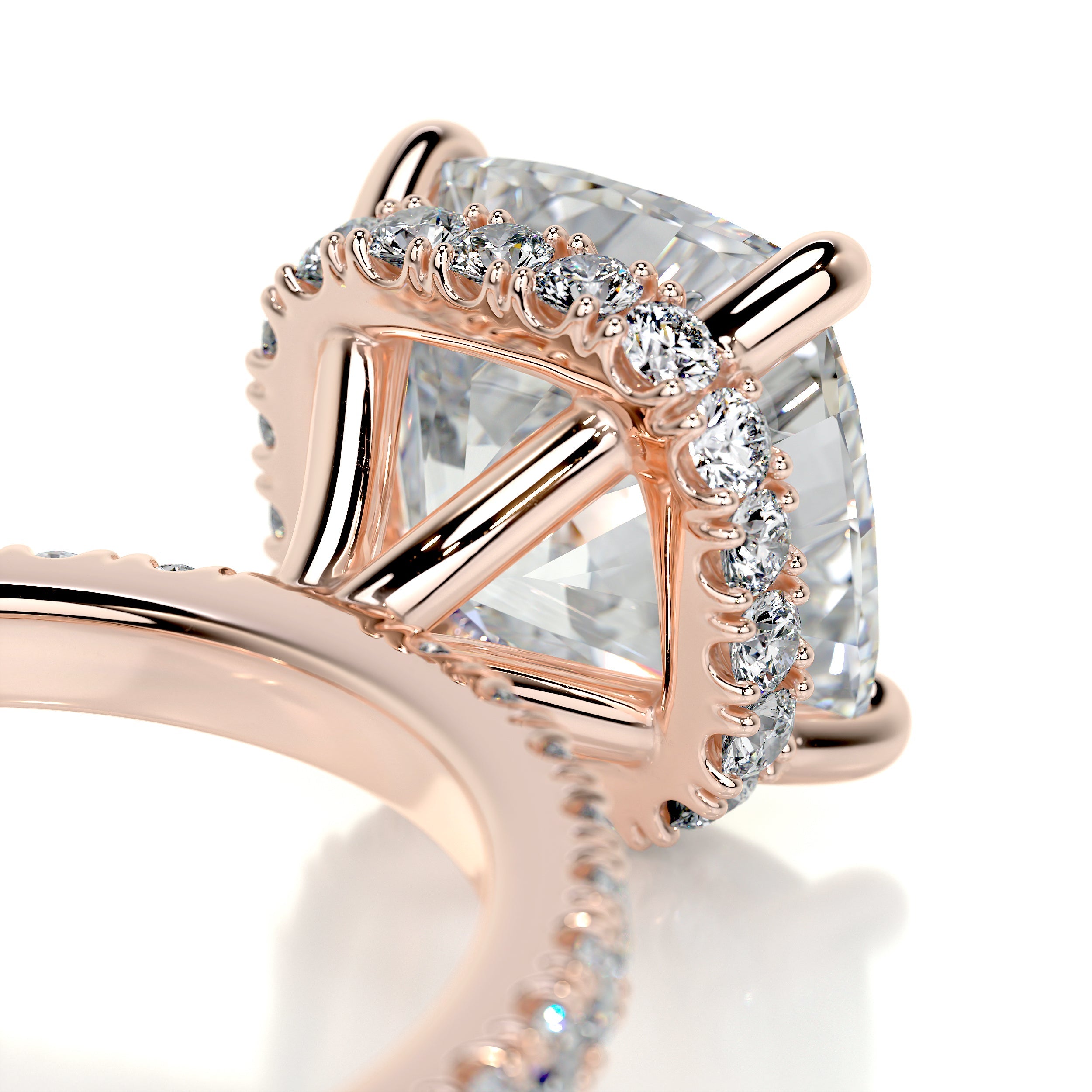 Madeline Diamond Engagement Ring -14K Rose Gold - Main Stone 1.5 Carat