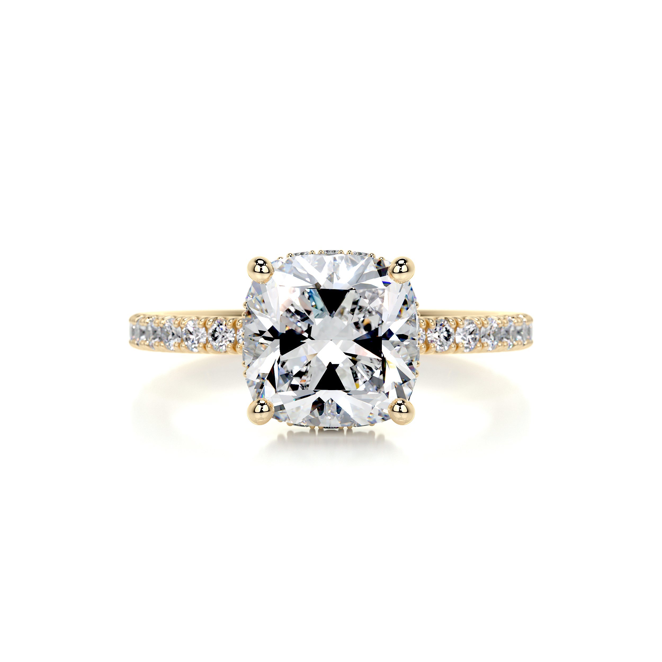 Madeline Diamond Engagement Ring -18K Yellow Gold - Main Stone 1.5 Carat