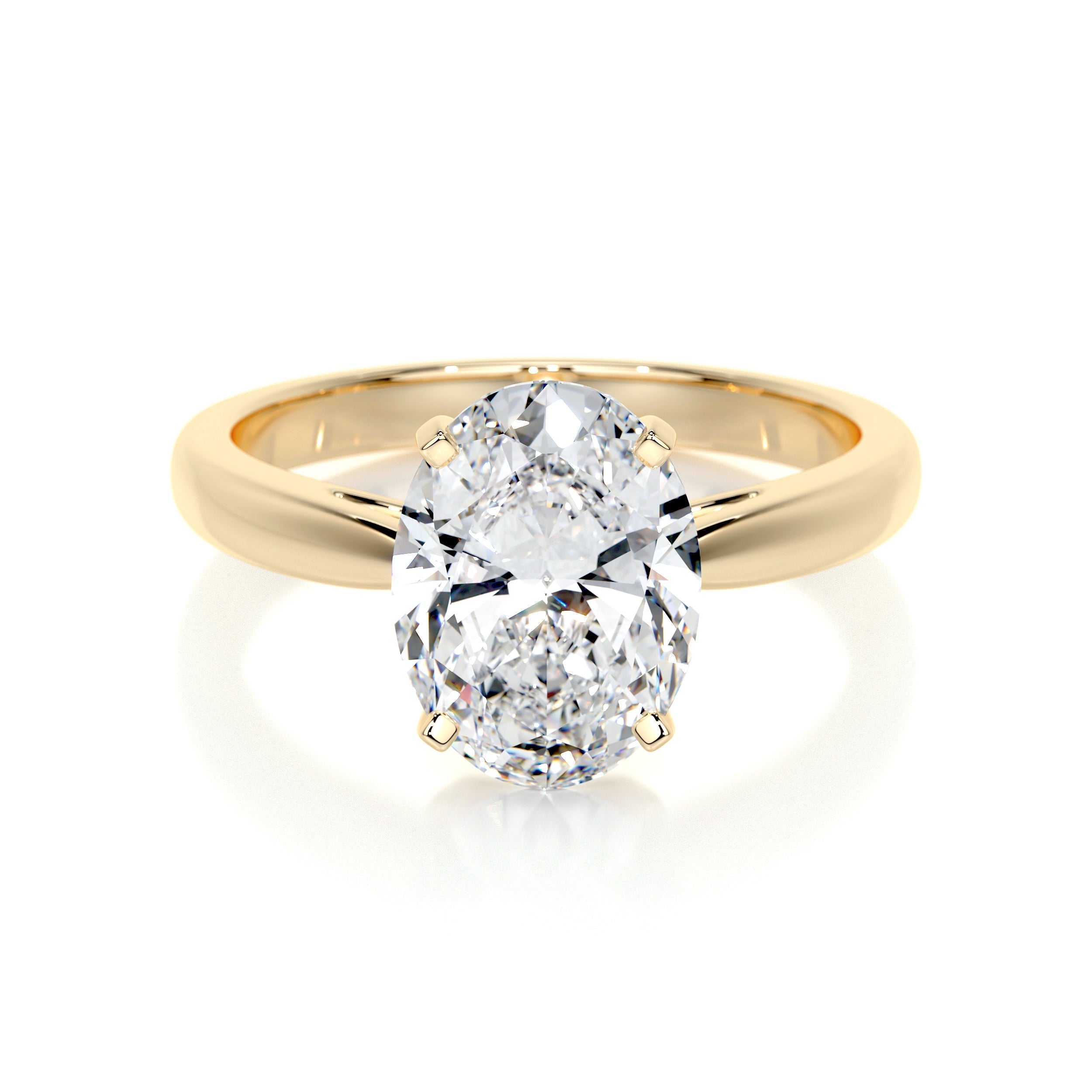 Diana Moissanite Ring - 18K Yellow Gold (RTS)