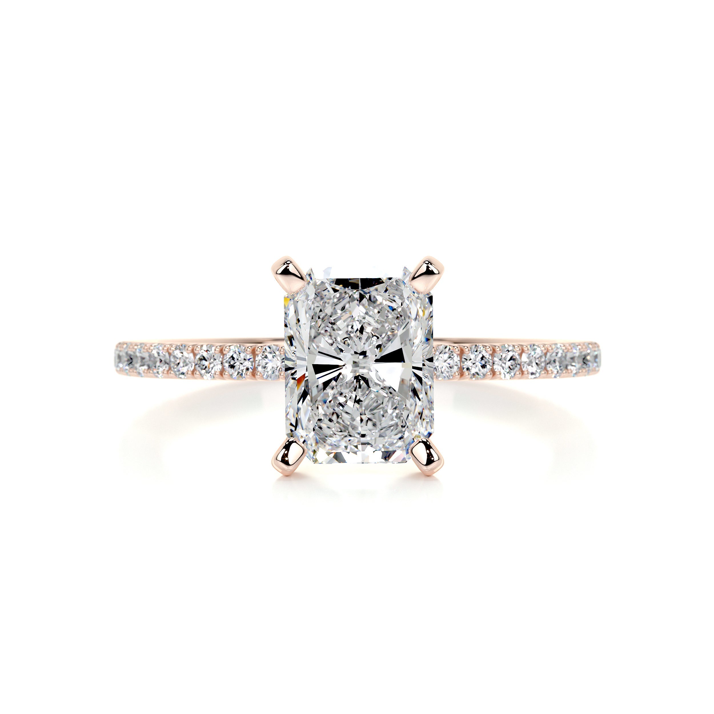 Audrey Diamond Engagement Ring - 14K Rose Gold