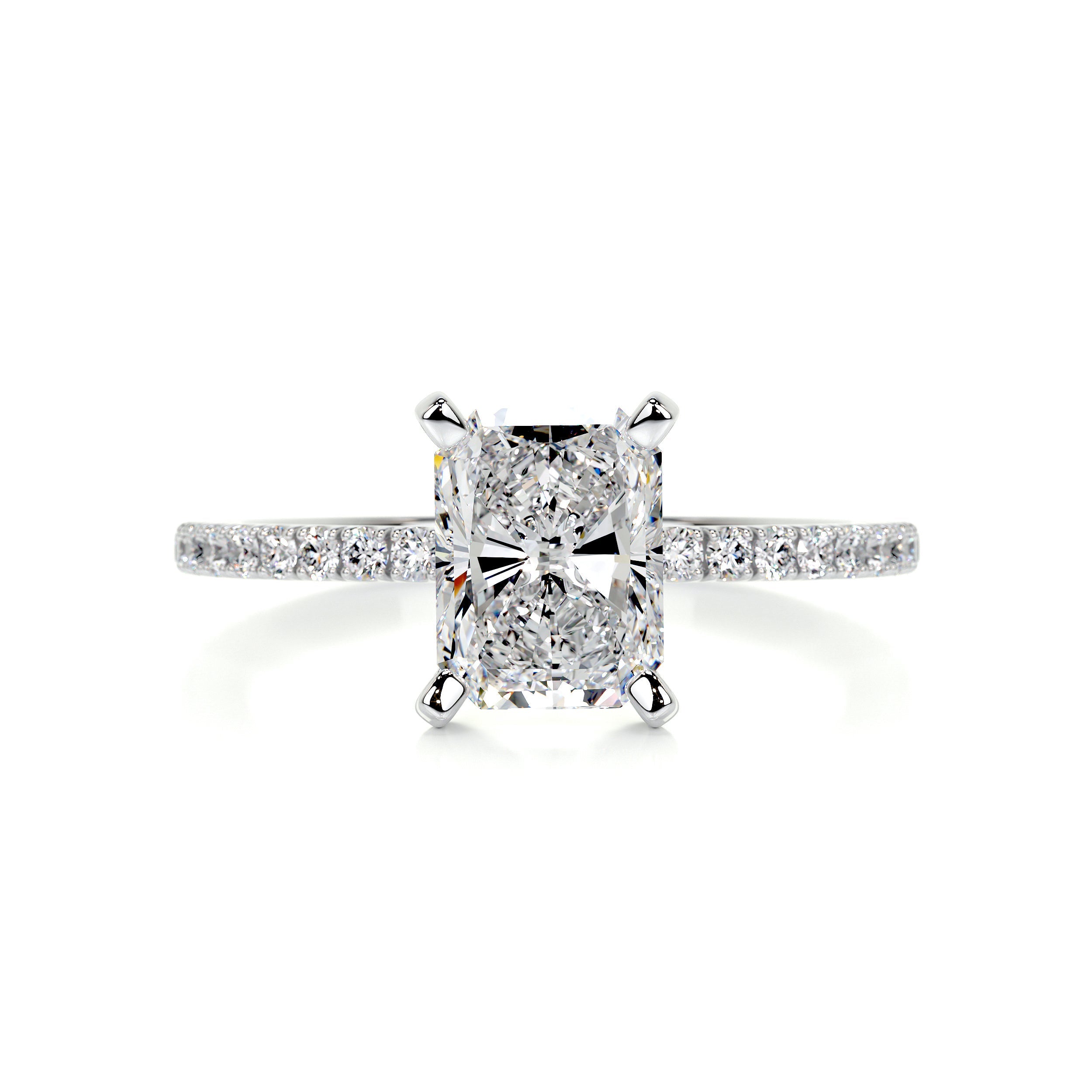 Audrey Diamond Engagement Ring - 14K White Gold