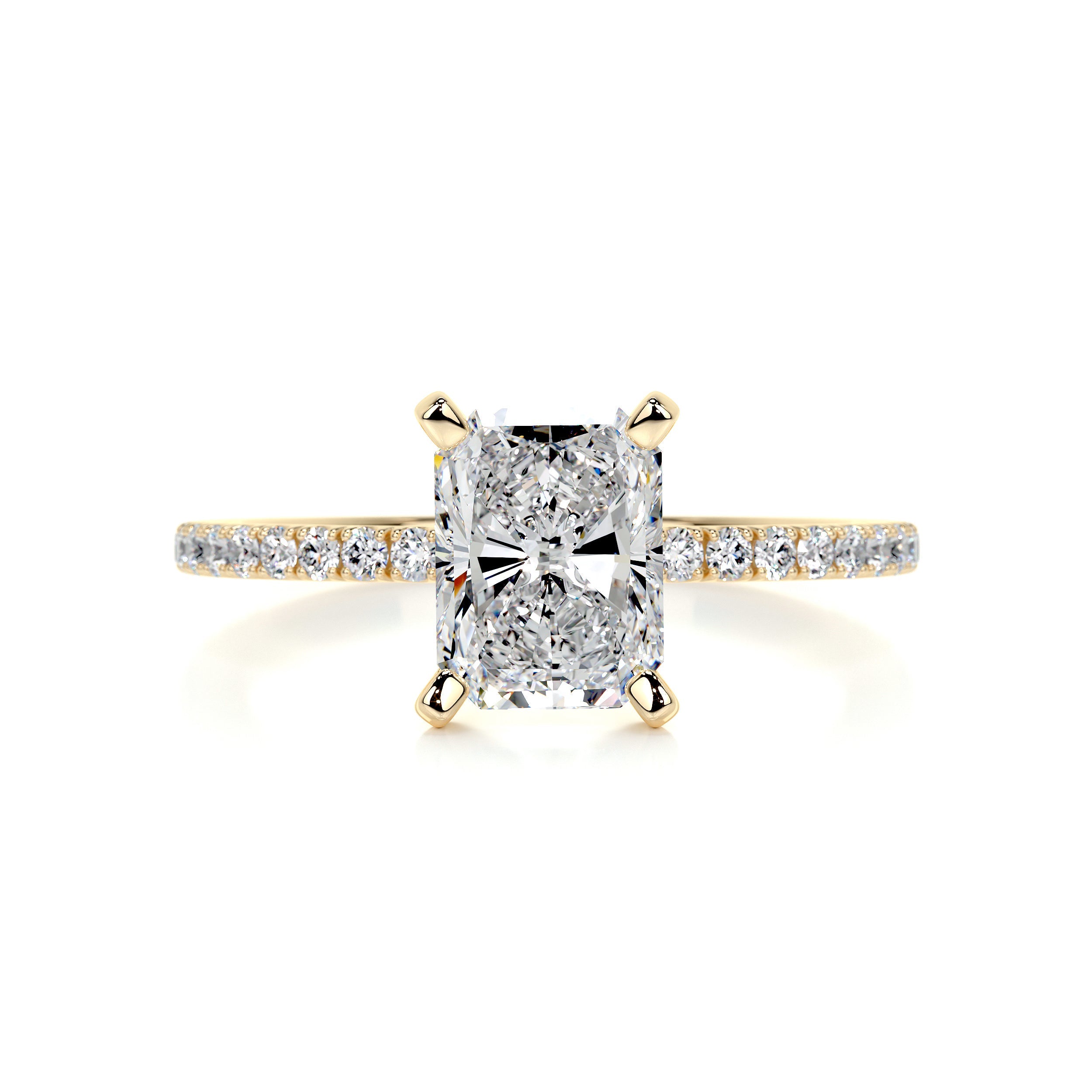 Audrey Diamond Engagement Ring - 18K Yellow Gold