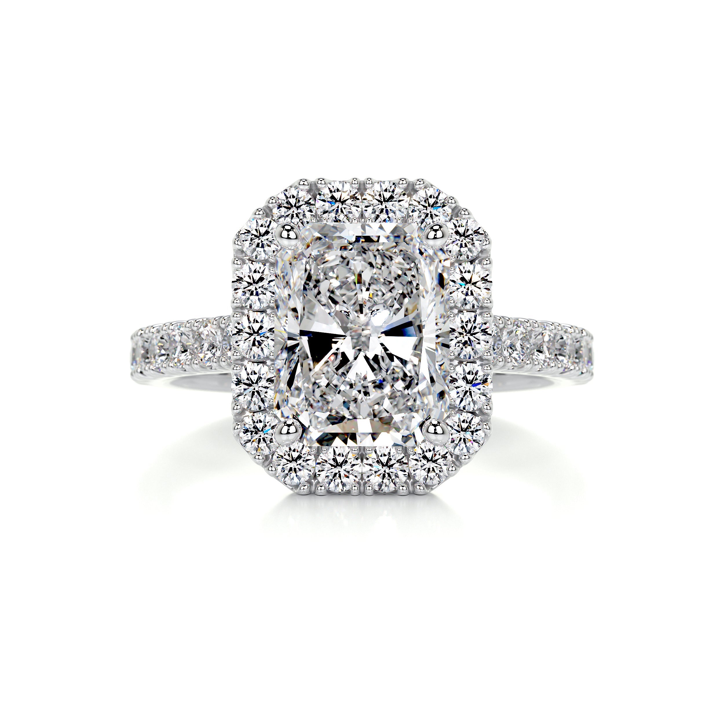 Andrea Diamond Engagement Ring -18K White Gold (RTS)