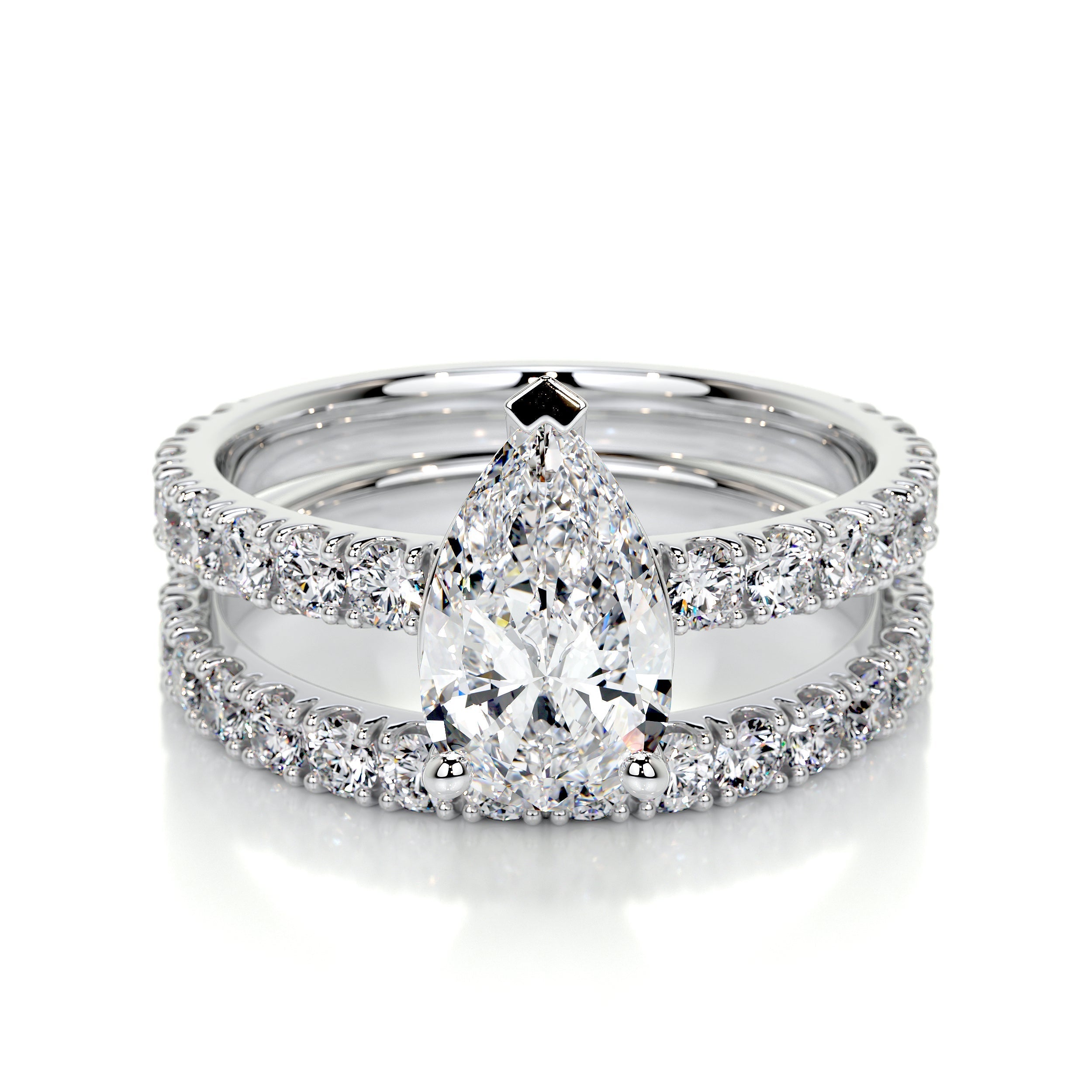 Hailey Lab Grown Diamond Bridal Set   (2.5 Carat) -Platinum